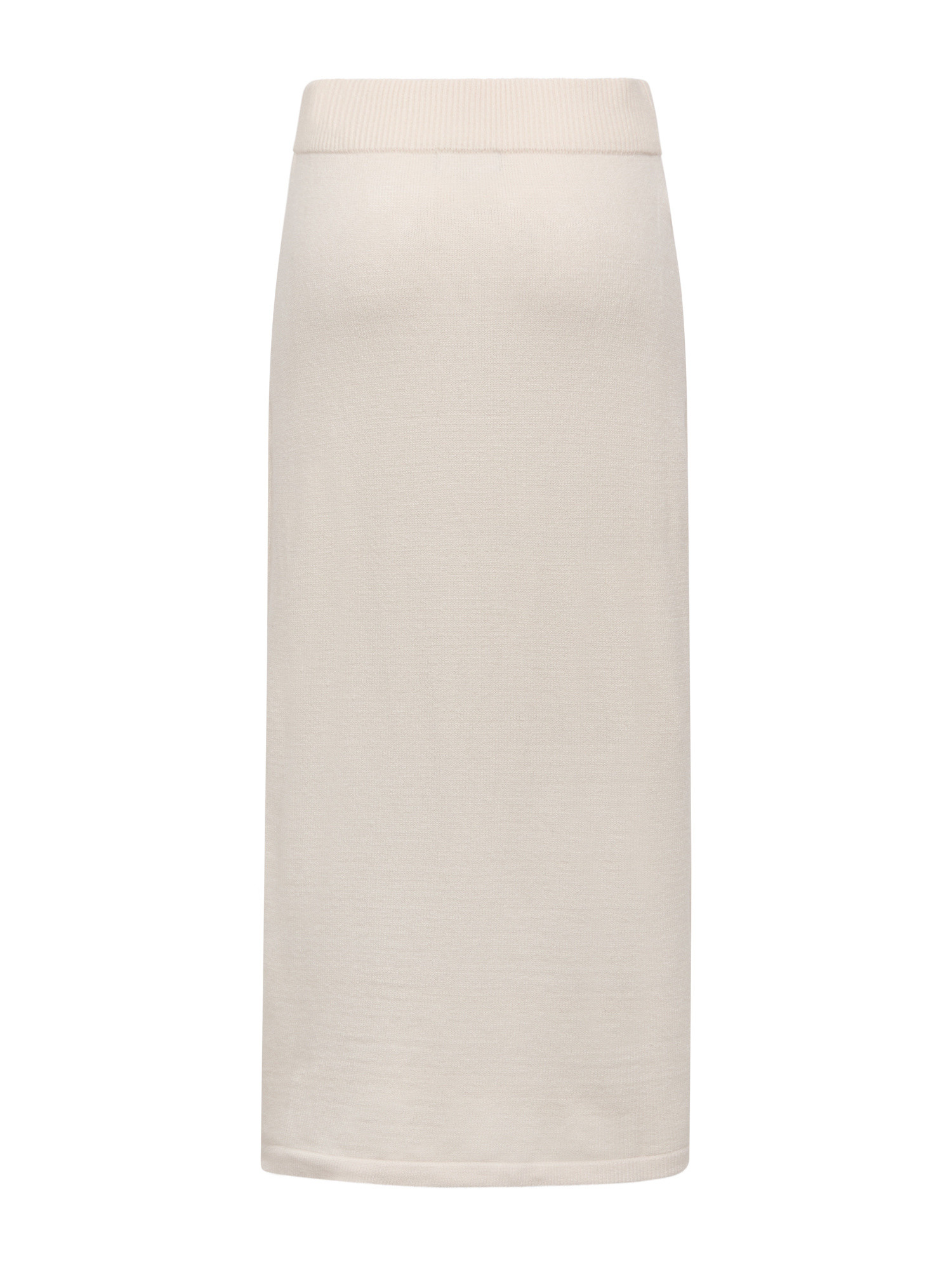 Koan - Knitted midi skirt, White Cream, large image number 1