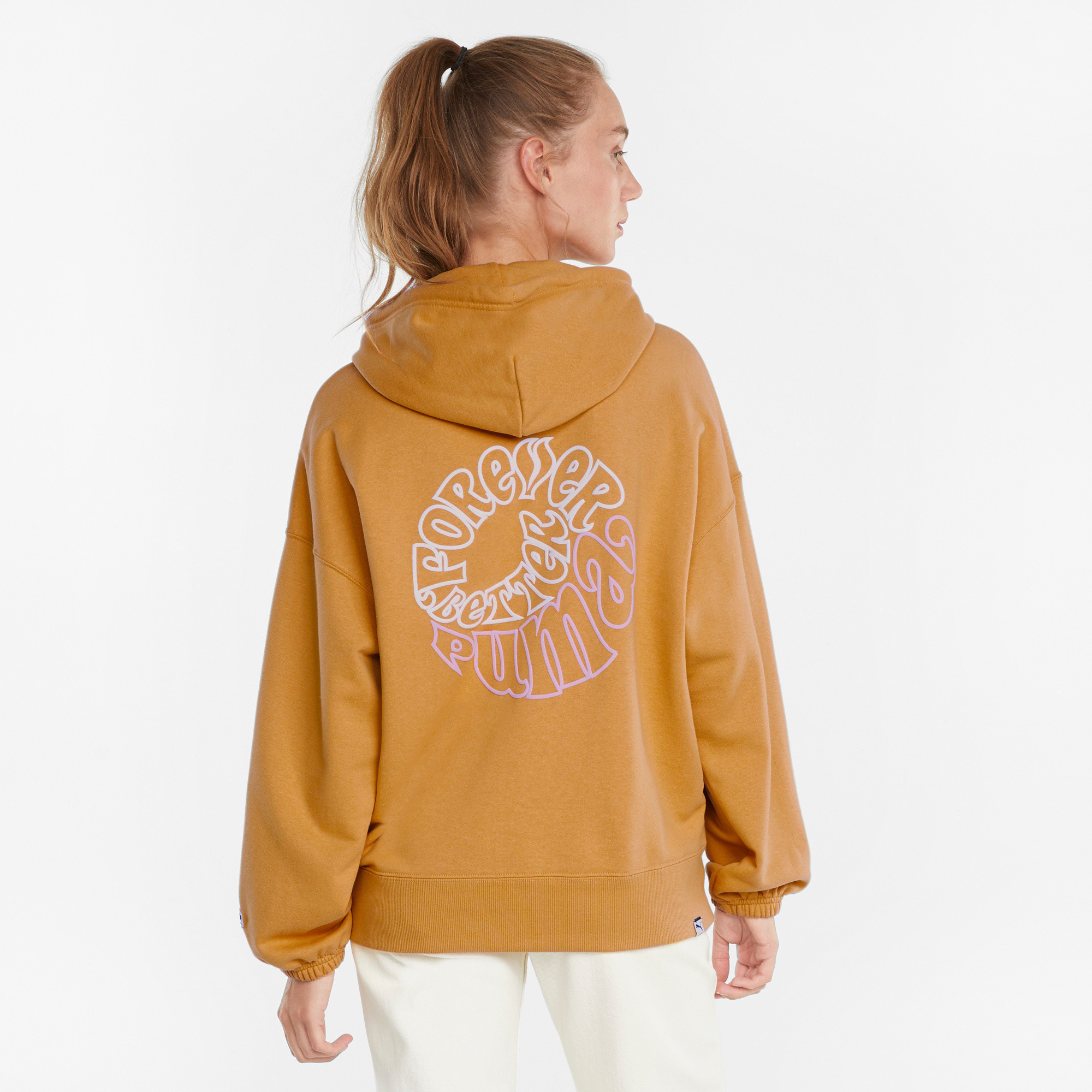 Downtown Graphic Hoodie, Yellow, large image number 3