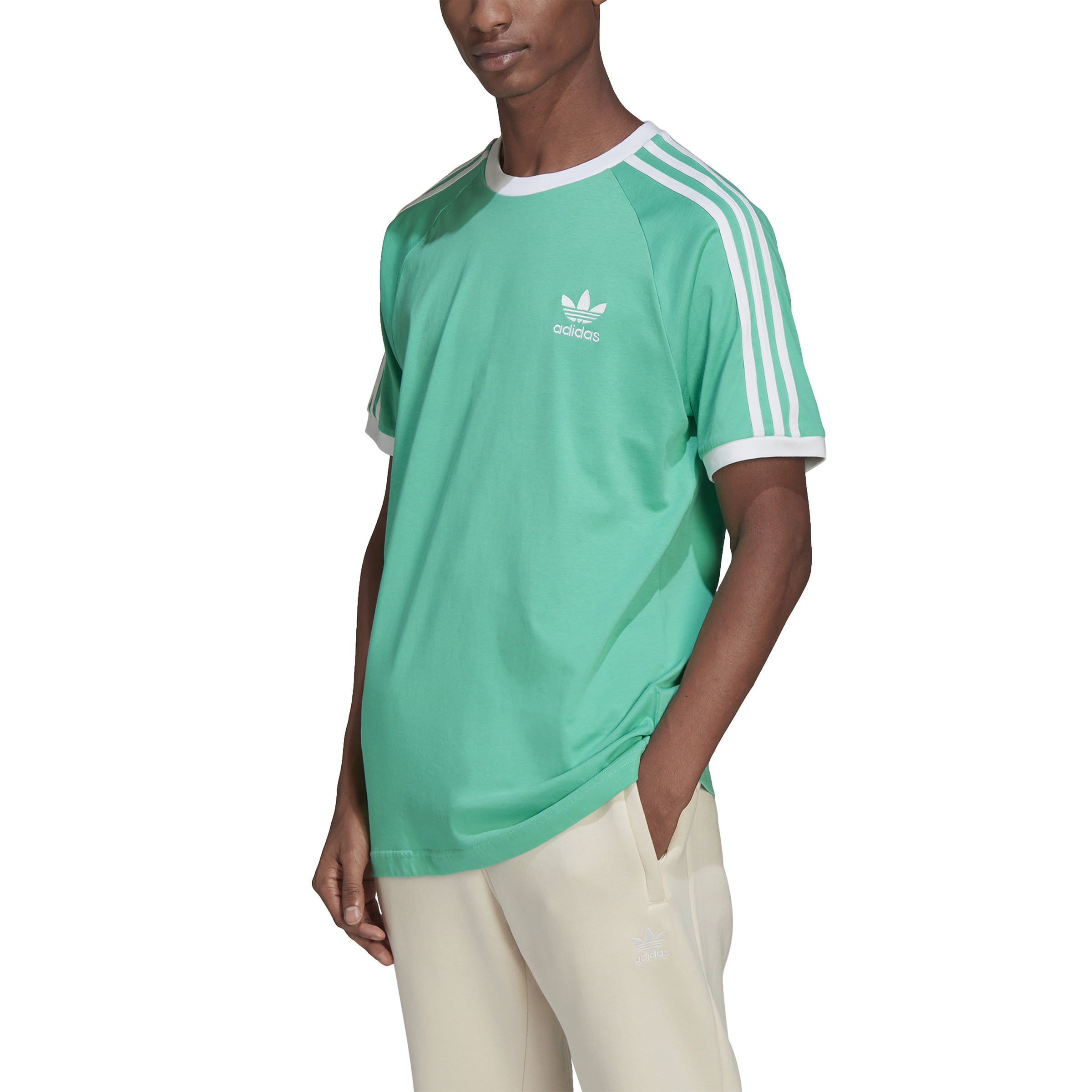 T-shirt adicolor classics 3-stripes, Verde, large image number 4