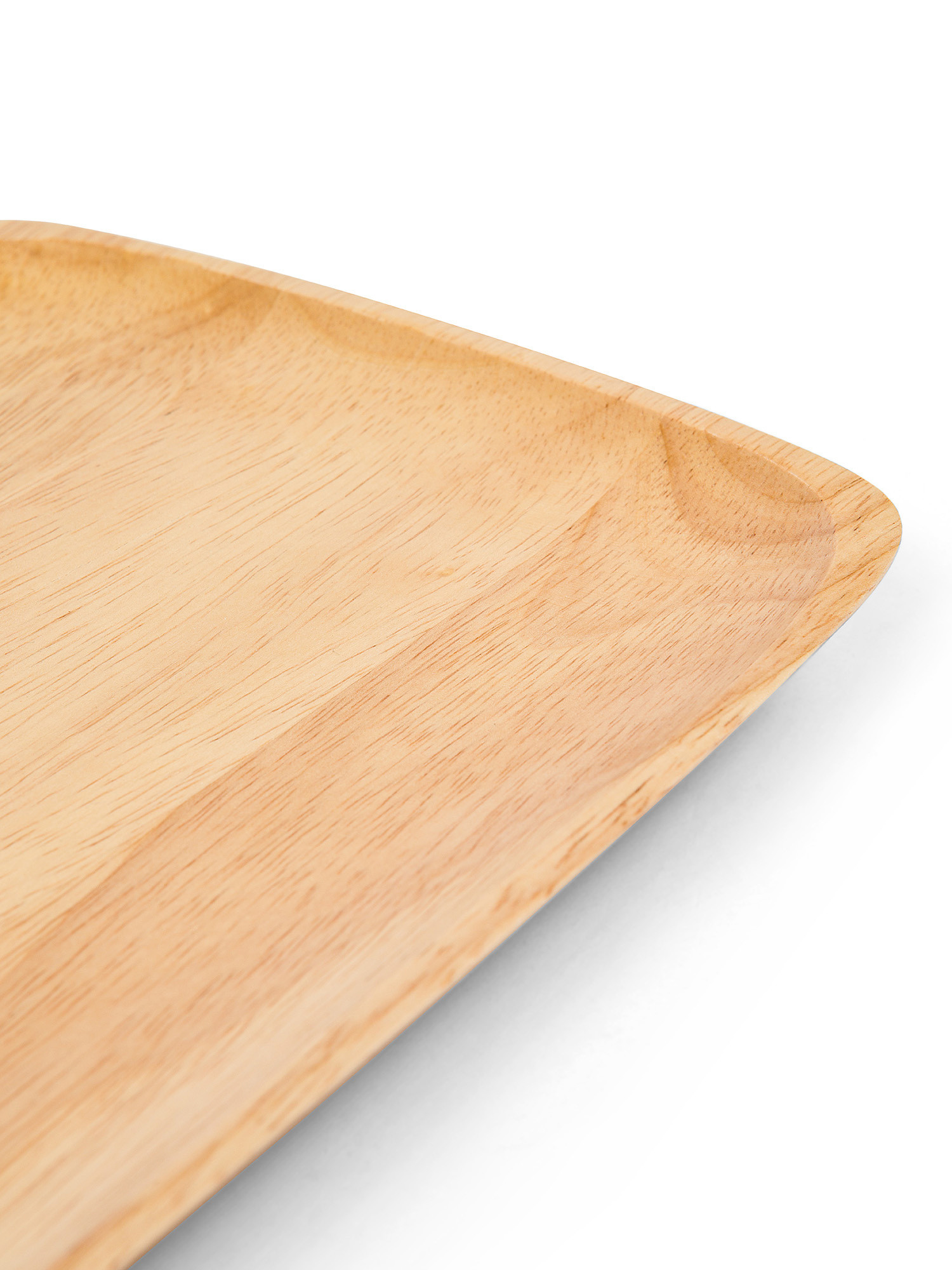 Rubber wood tray, Beige, large image number 1