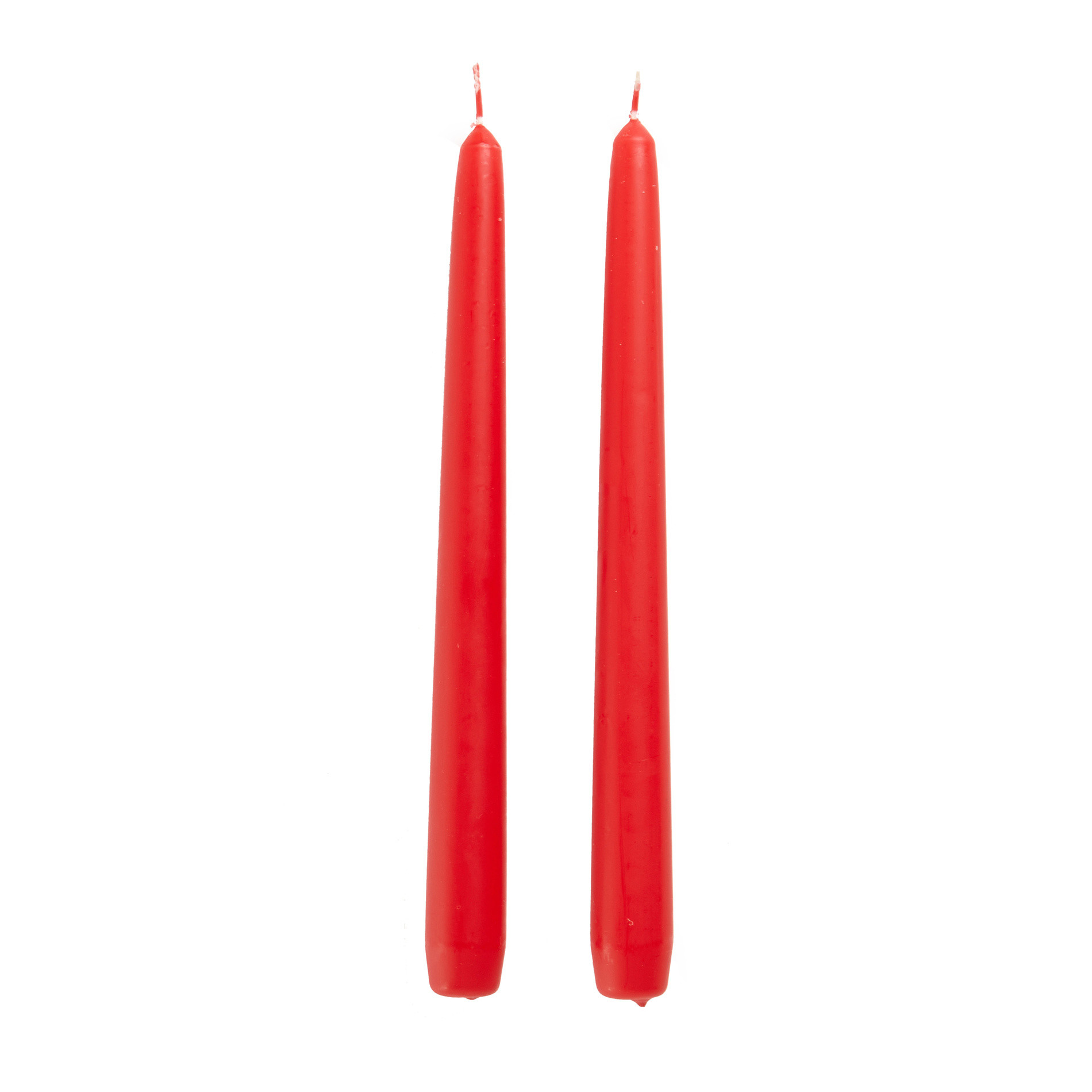 Set of 2 opaque conical candles, Red, large image number 0