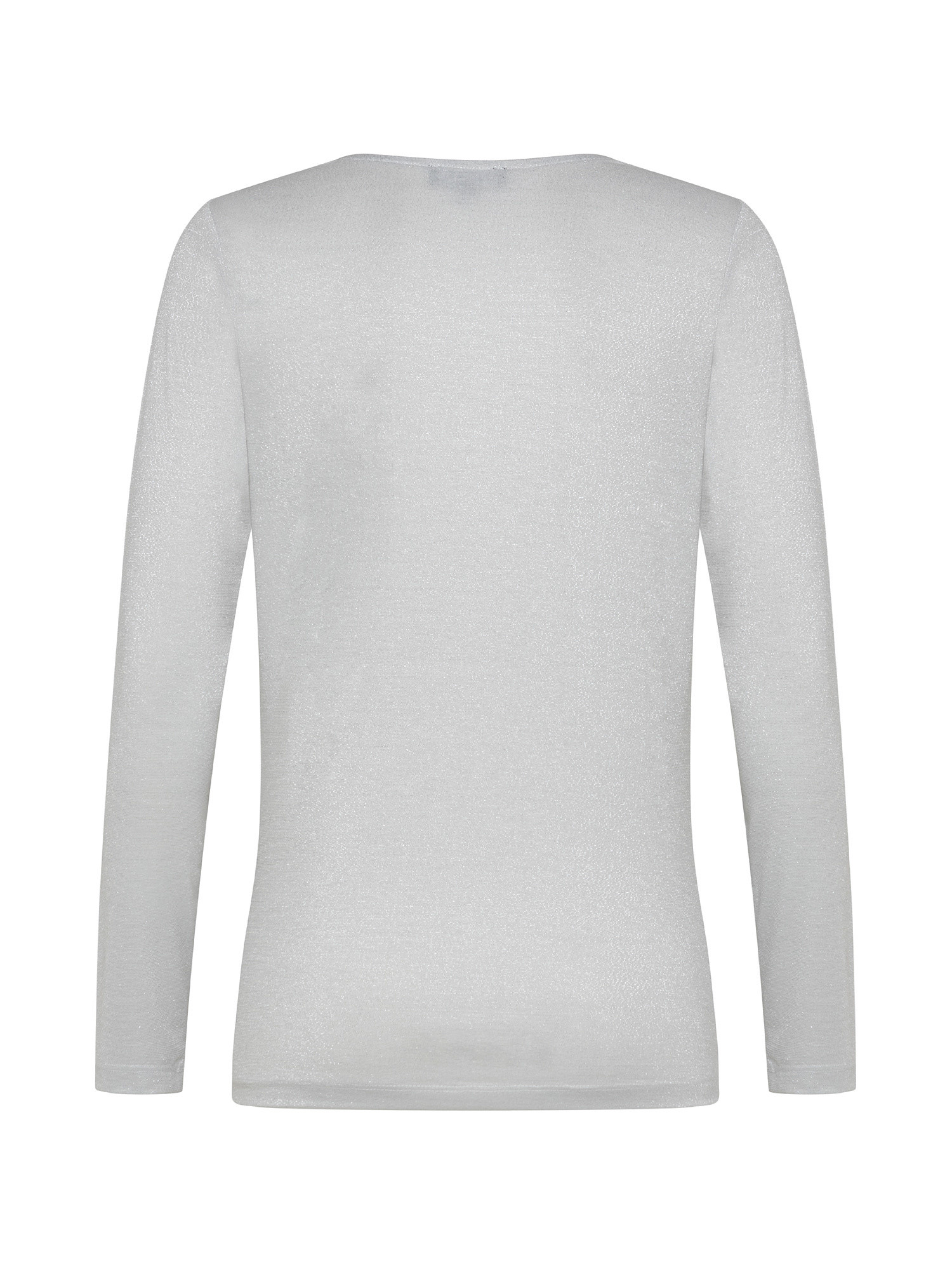 T-shirt con collo, Bianco, large