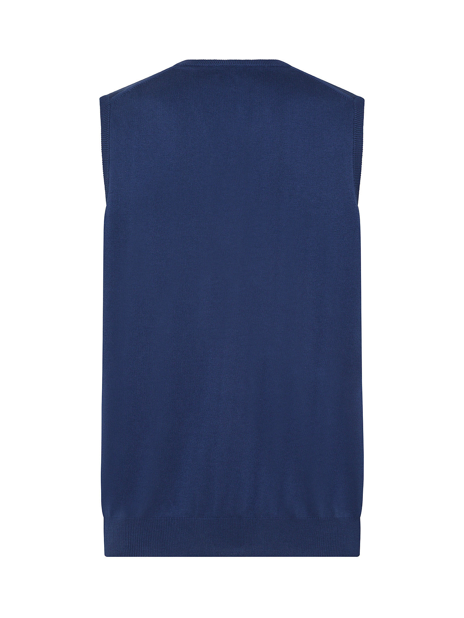 Luca D'Altieri - Extrafine cotton waistcoat, Light Blue, large image number 1
