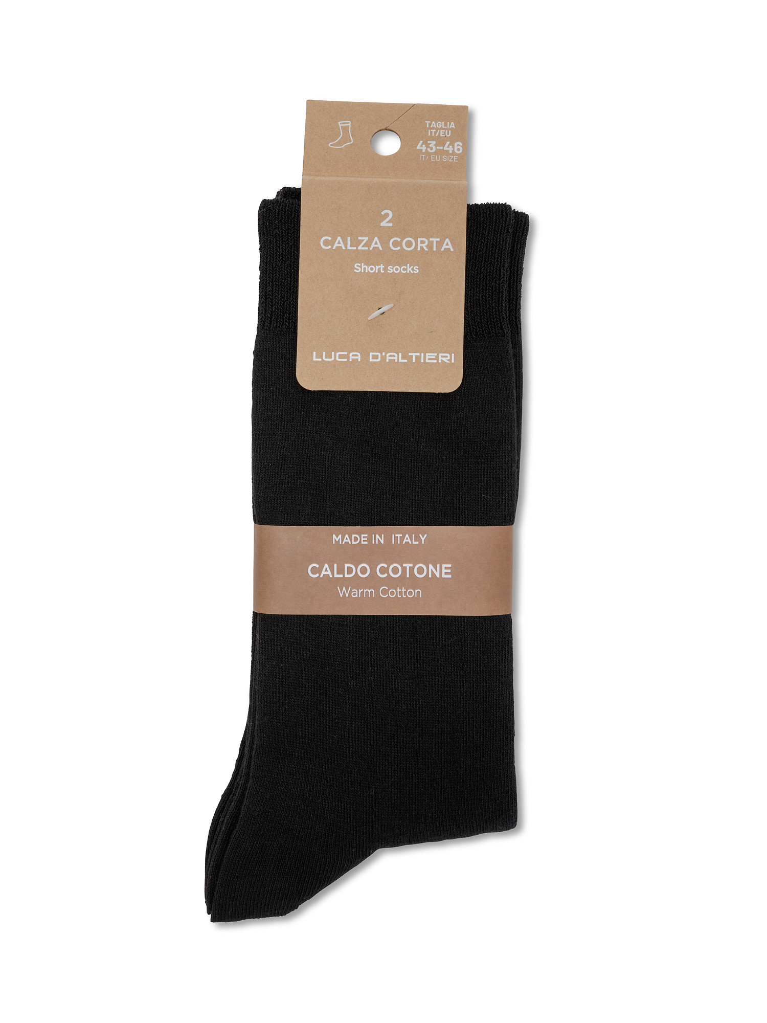 Set of 2 socks, Black, large image number 0