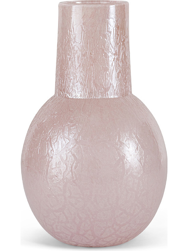 Colored paste glass vase
