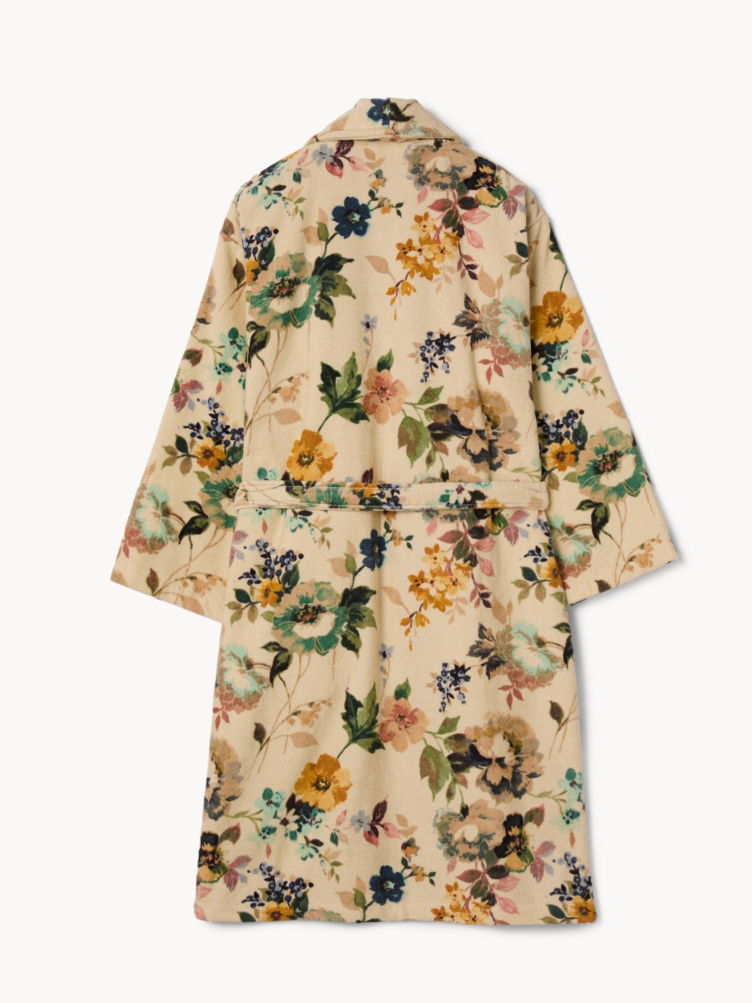 Accappatoio in velour di cotone con stampa floreale retr&ograve; - Prezzo di lancio, Multicolor, large image number 1