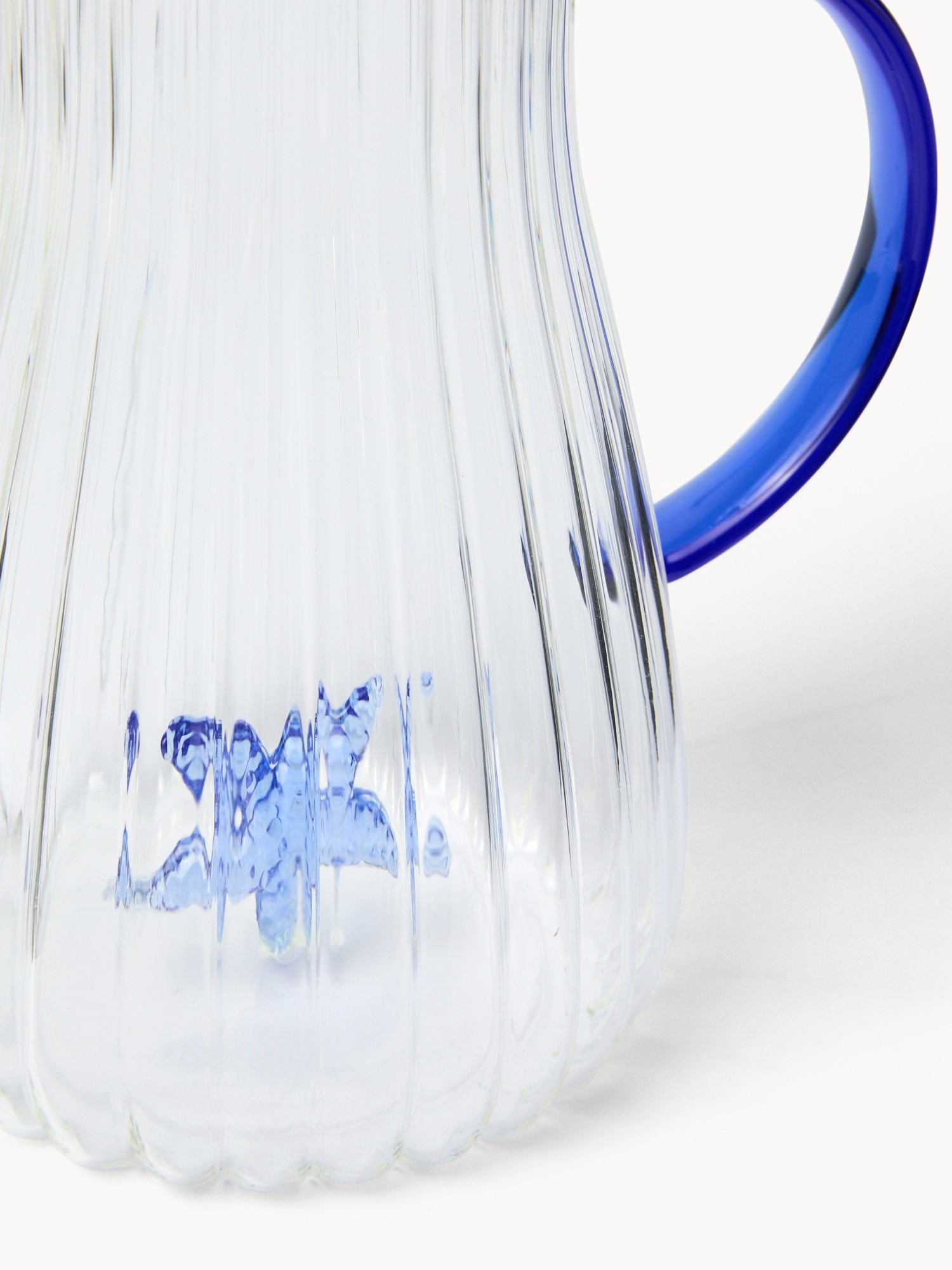 Borosilicate glass carafe with starfish detail, Transparent, large image number 1