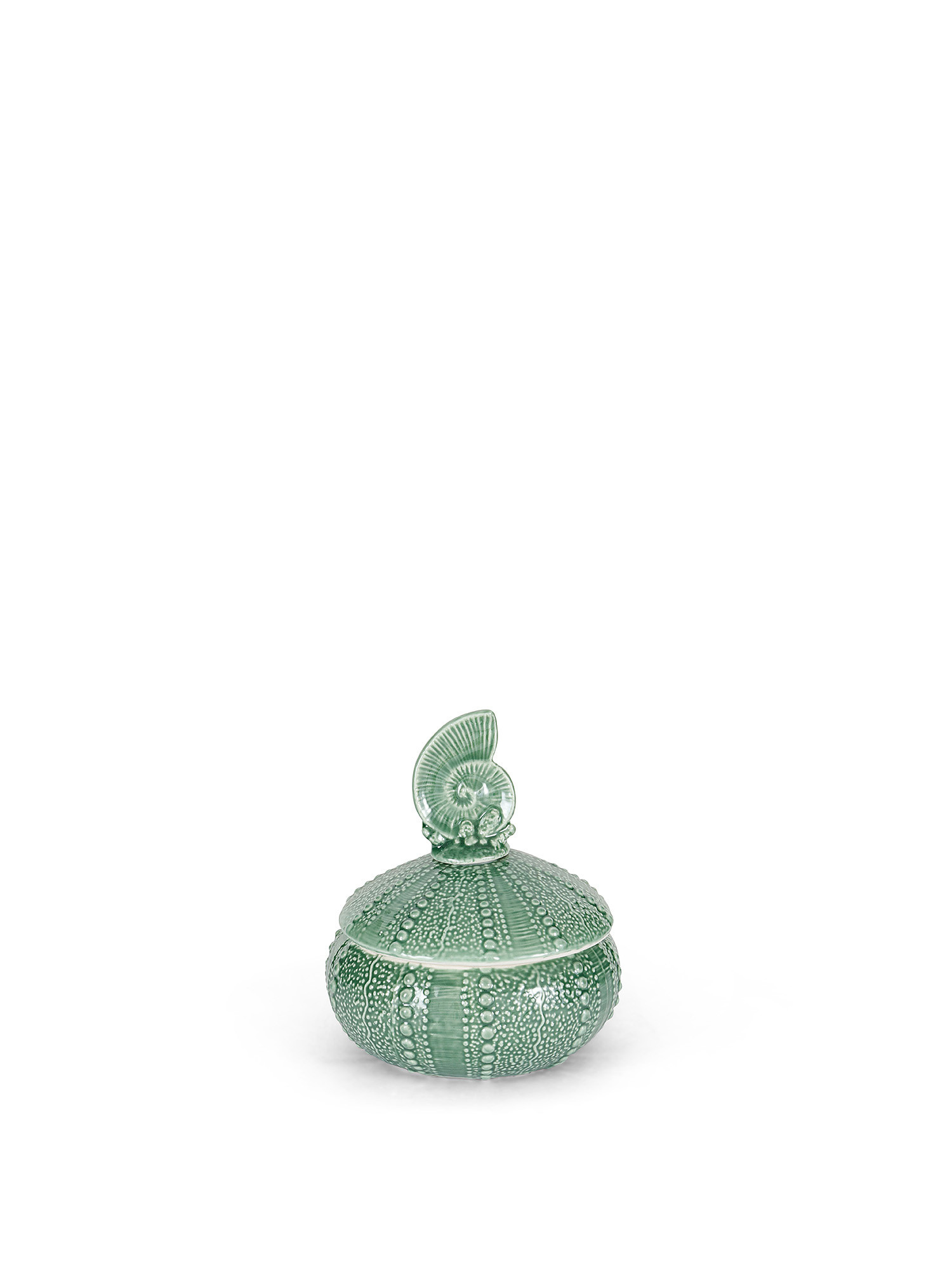 Barattolo porcellana a conchiglia, Verde acqua, large image number 0