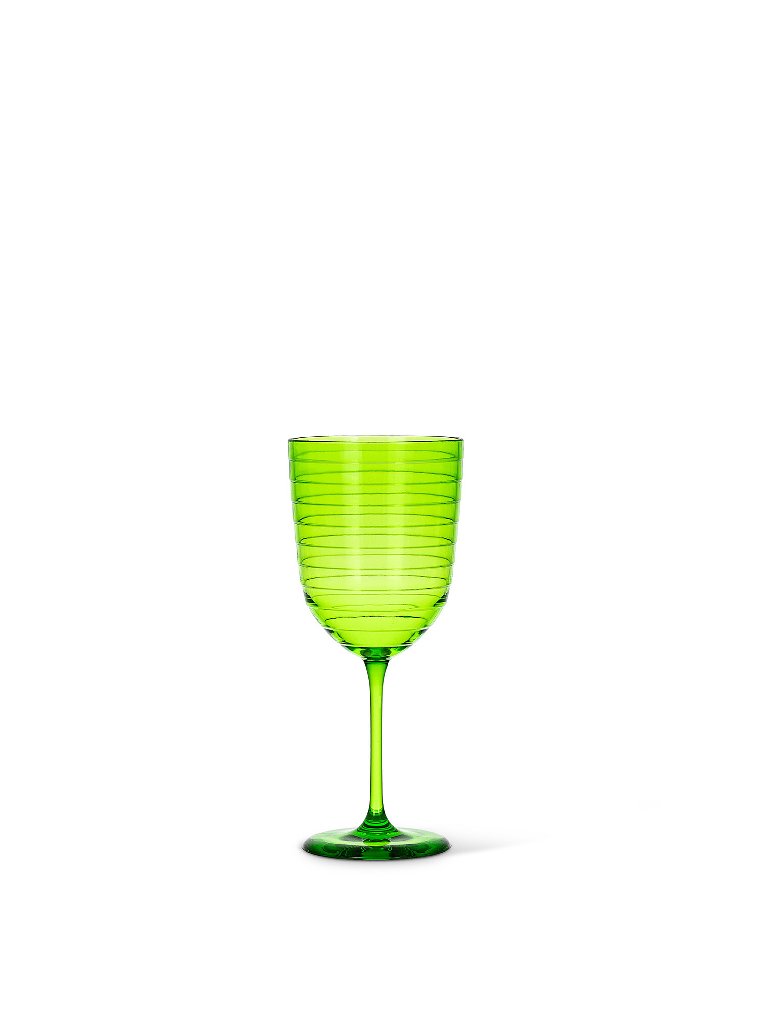 Calice vino in plastica, Verde, large image number 0