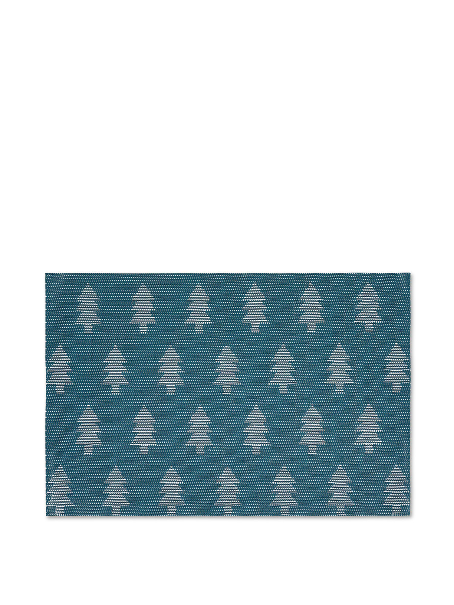 Plastic placemat with tree motif, Petroleum , large image number 0