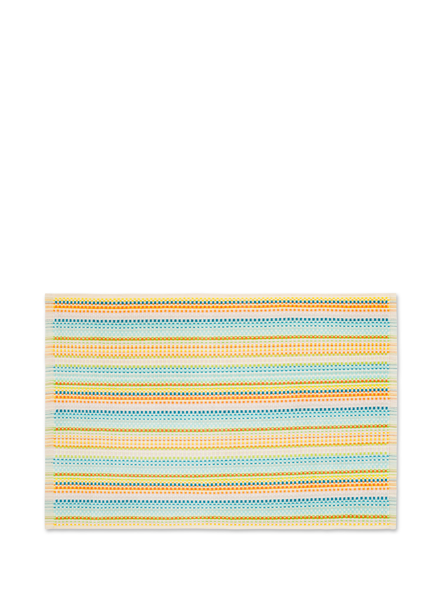 Cotton terry towel striped pattern, Multicolor, large image number 1