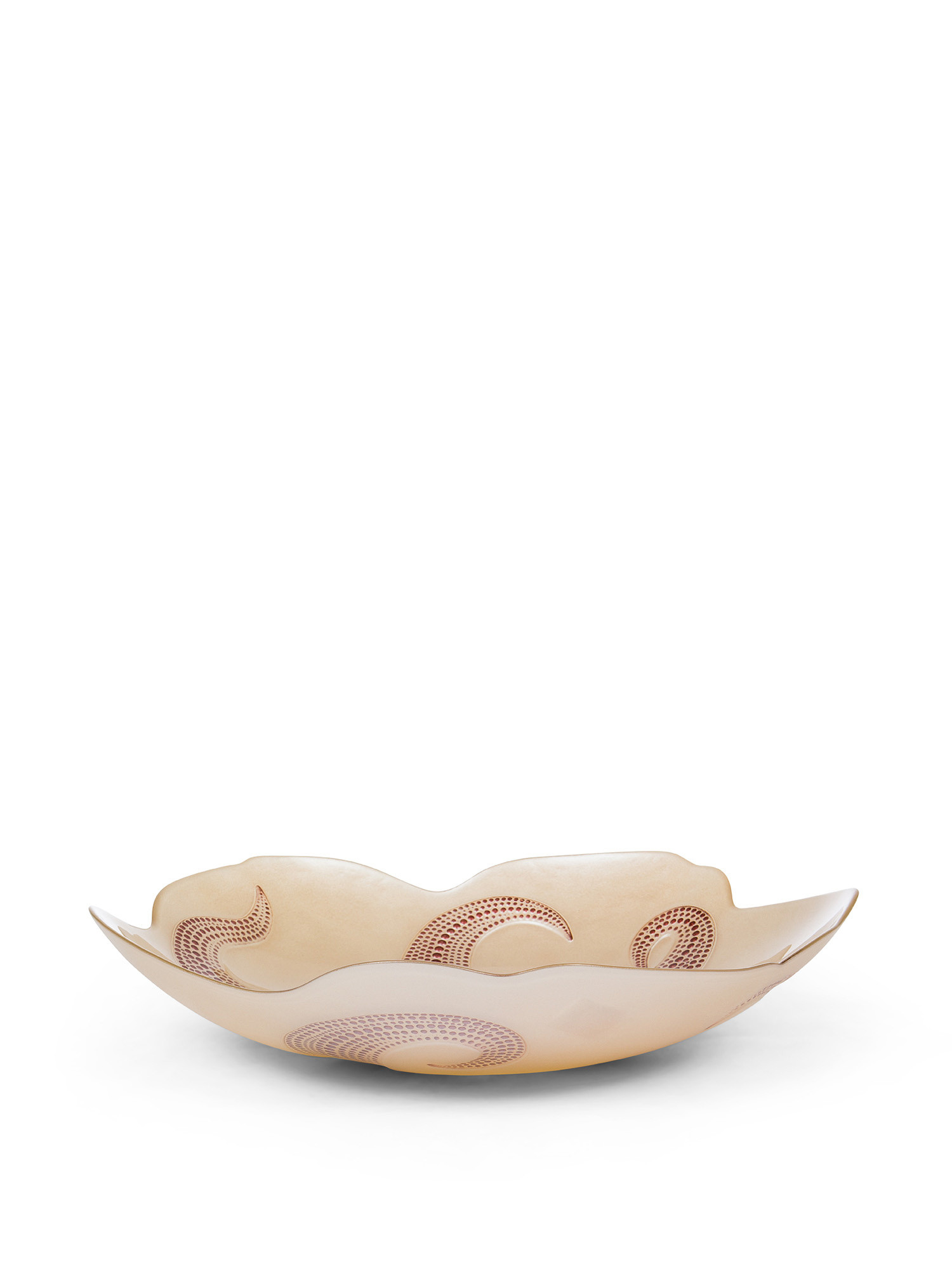 Octopus motif glass centrepiece, Sand, large image number 0