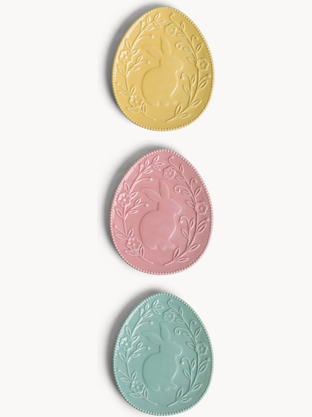 Piattino in ceramica a uovo