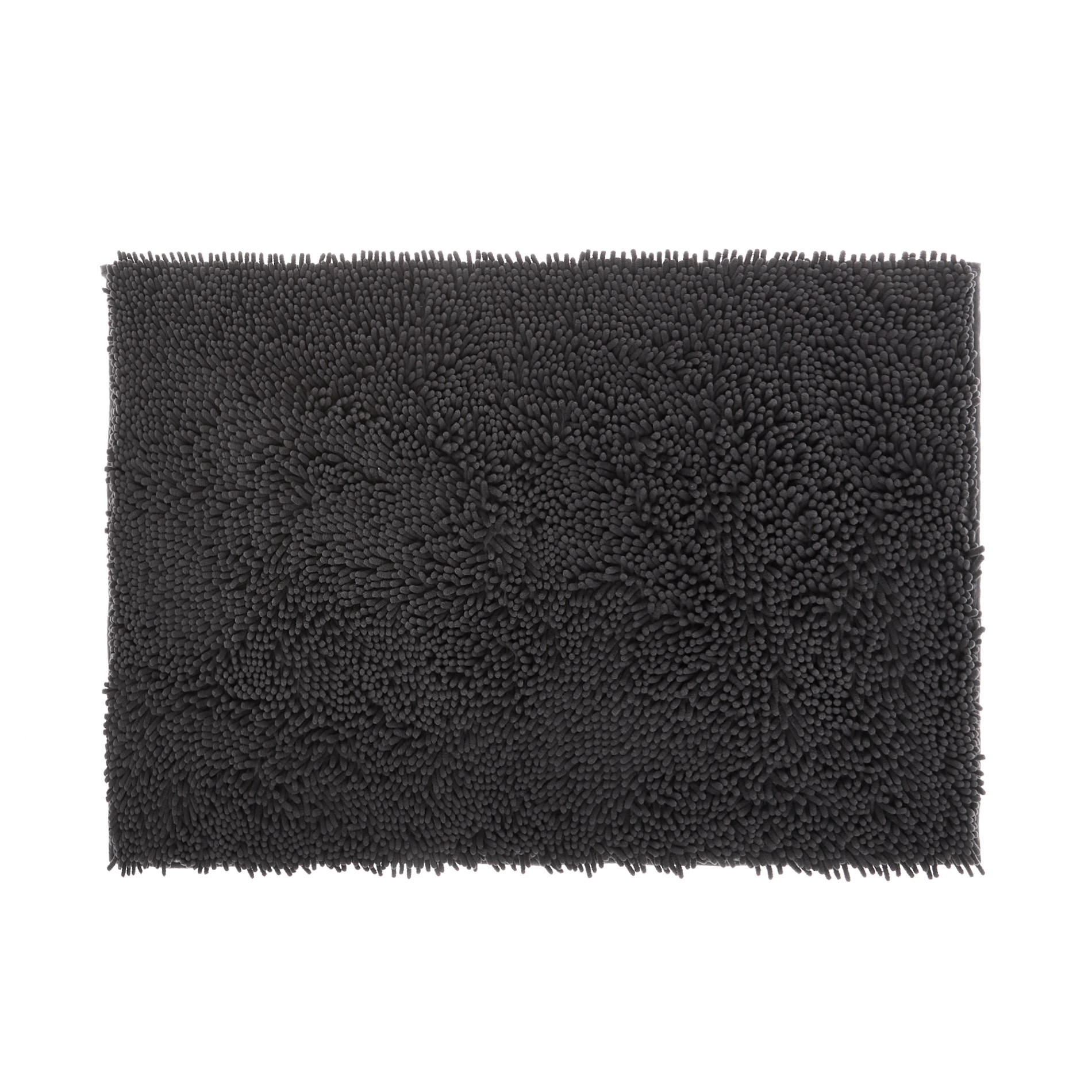 Shaggy microfiber bath mat, Dark Grey, large image number 0