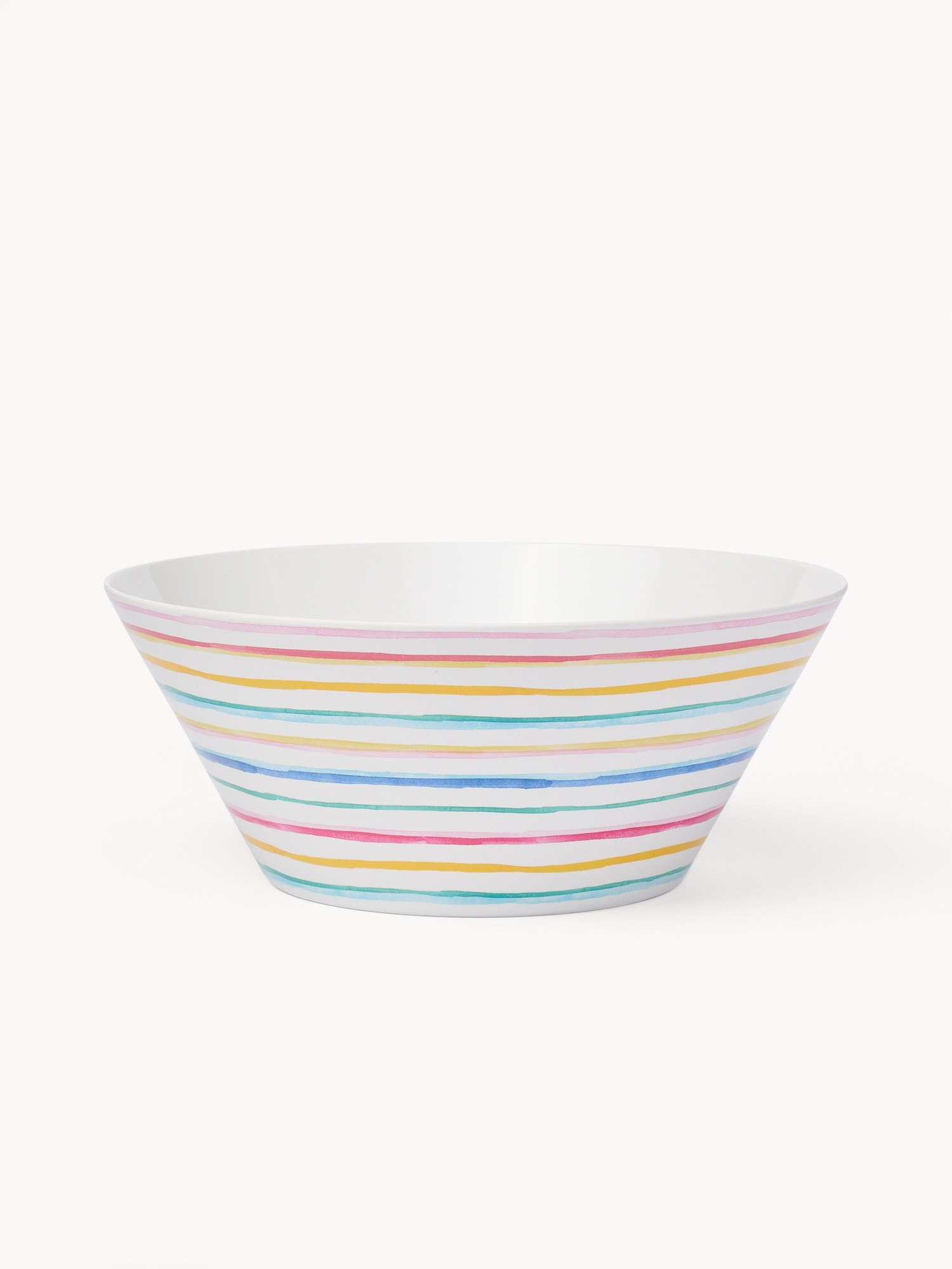 Striped melamine salad bowl - Discounted price, Multicolor, large image number 0