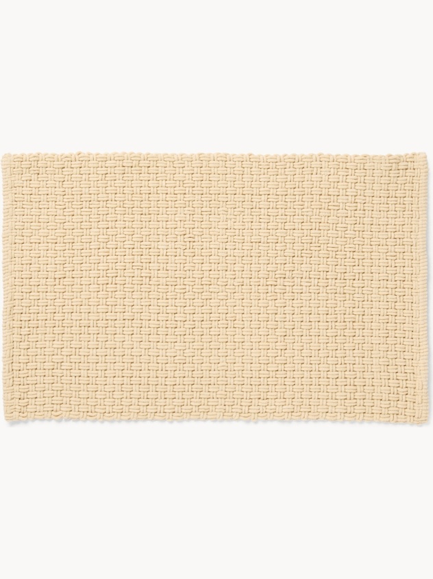 Chenille Bath Mat with Woven Effect - Discounted Price