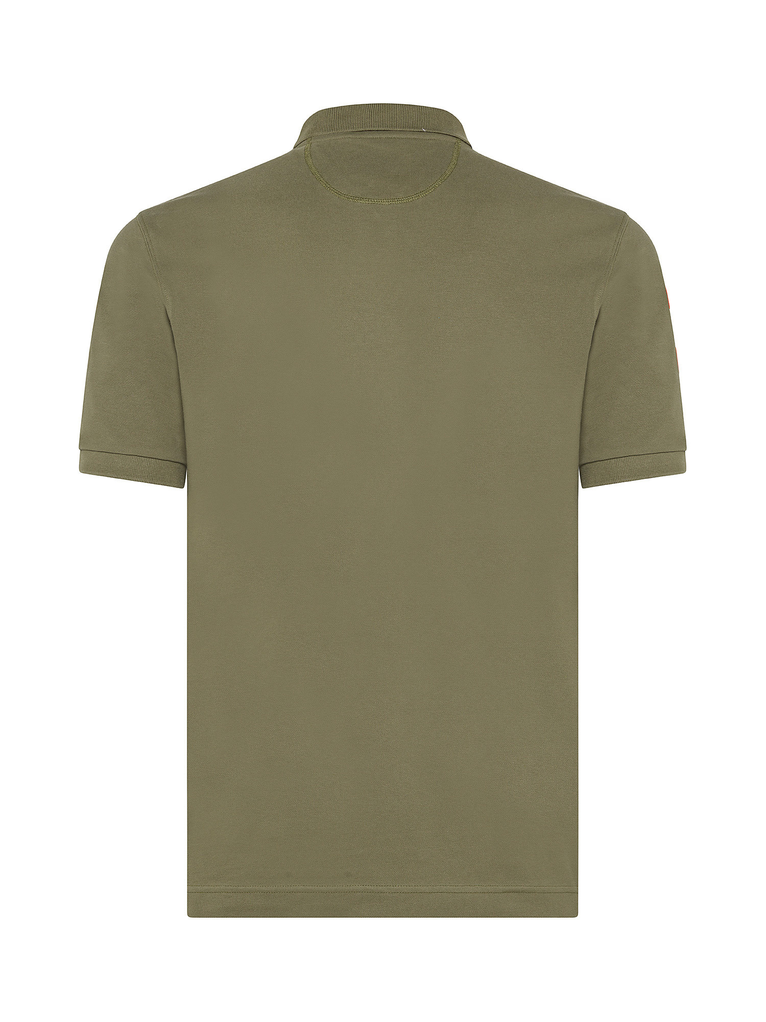 La Martina - Short-sleeved polo shirt in stretch piqué, Green, large image number 1
