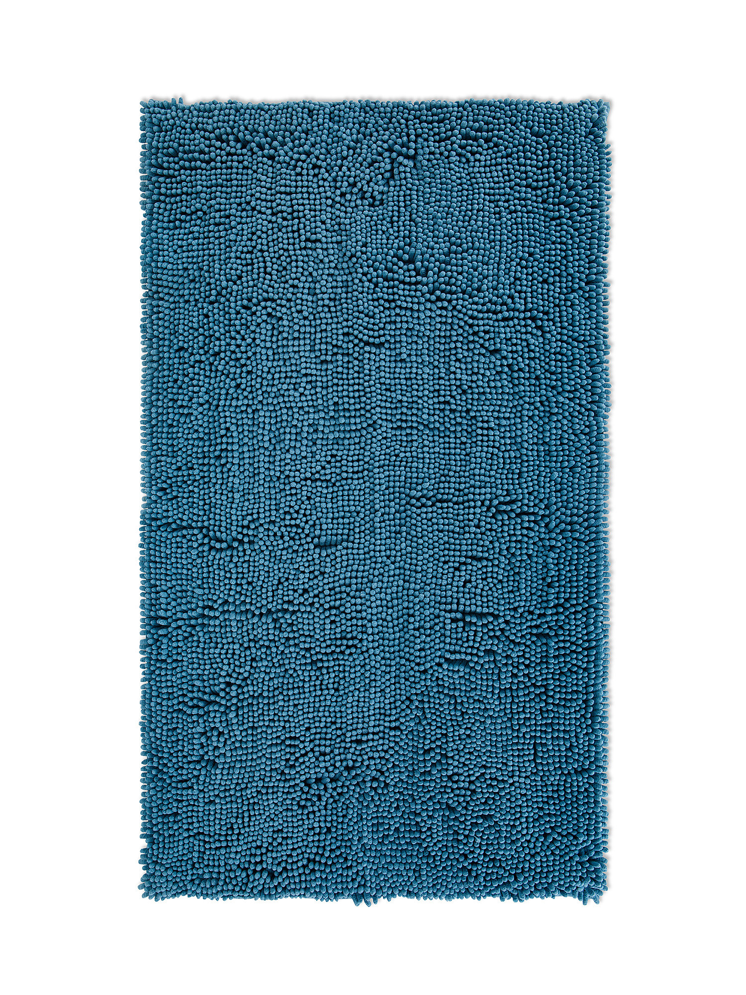 Tappeto bagno in microfibra shaggy Zefiro Gold, Blu avio, large image number 0