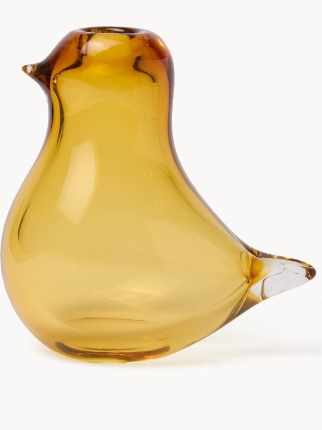 Colored glass vase