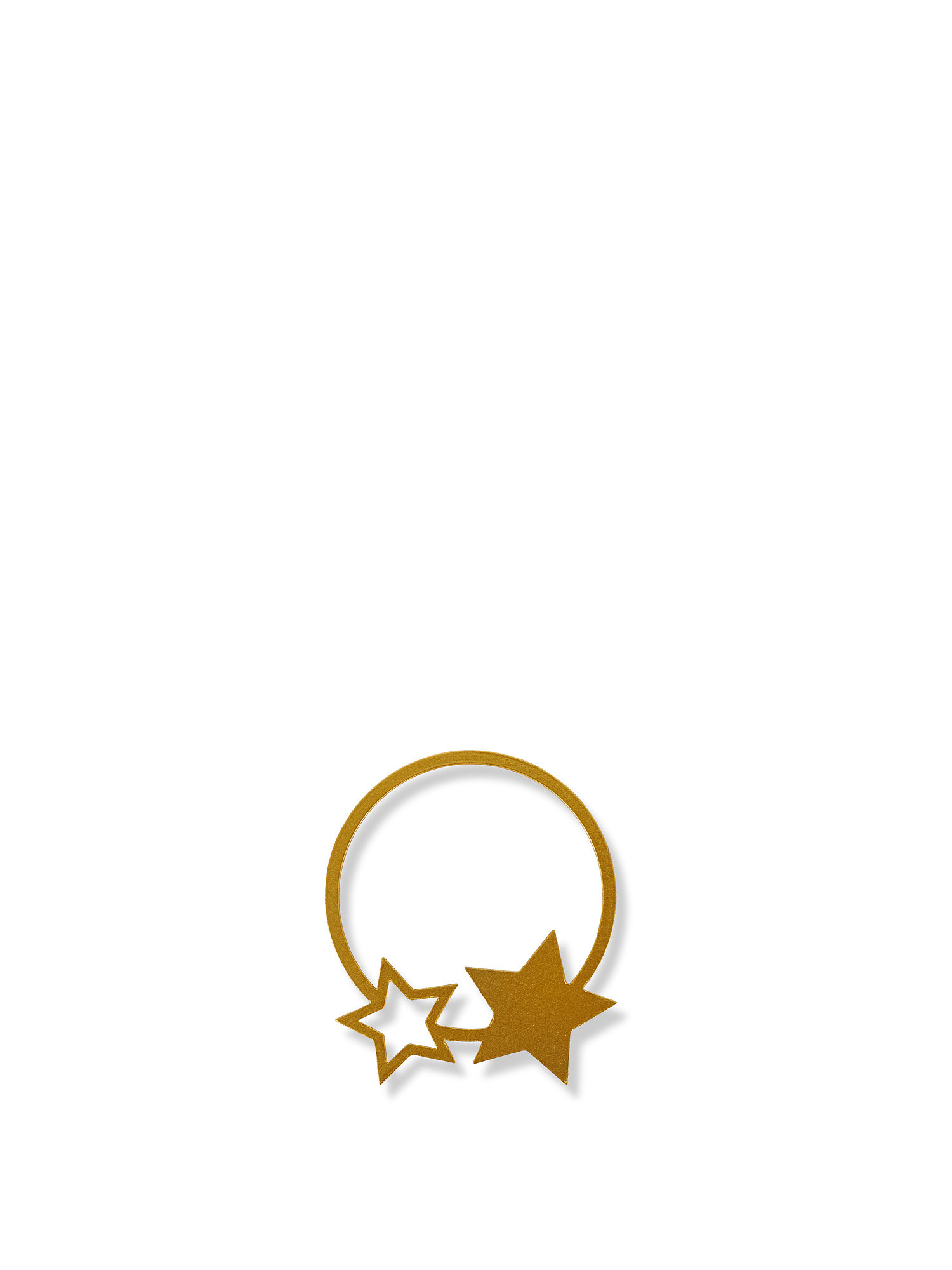 Iron decoration with stars, Gold, large image number 0