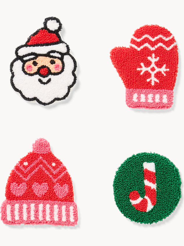 Set di 4 sottobicchieri in spugna.