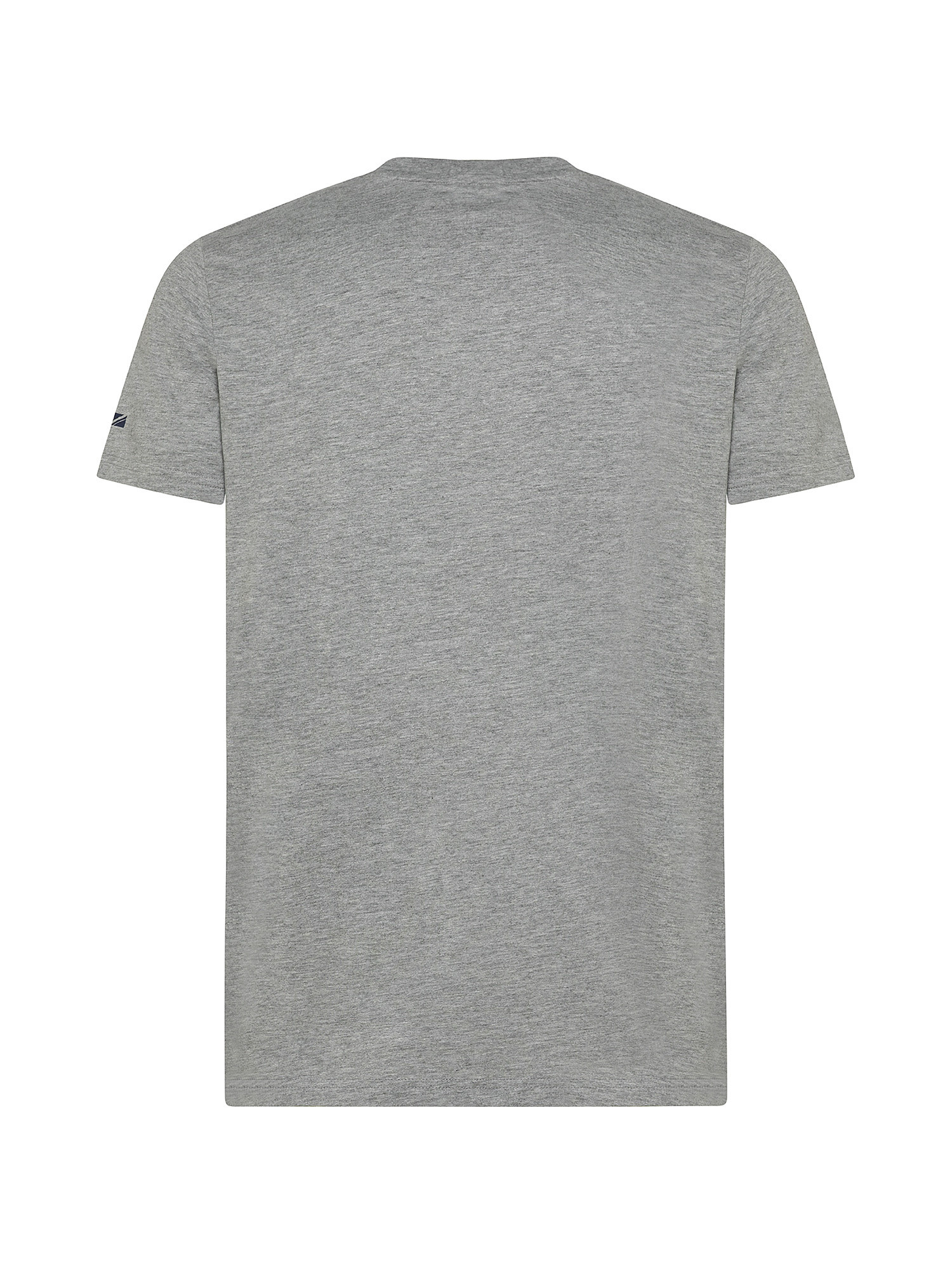 T-shirt in cotone santino, Grigio chiaro, large image number 1