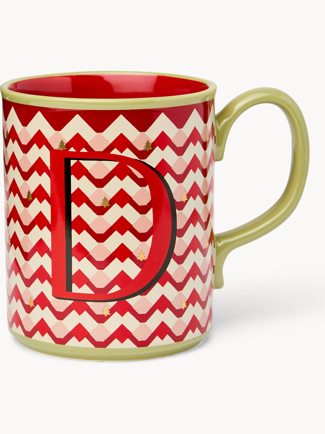 Ceramic mug letter D