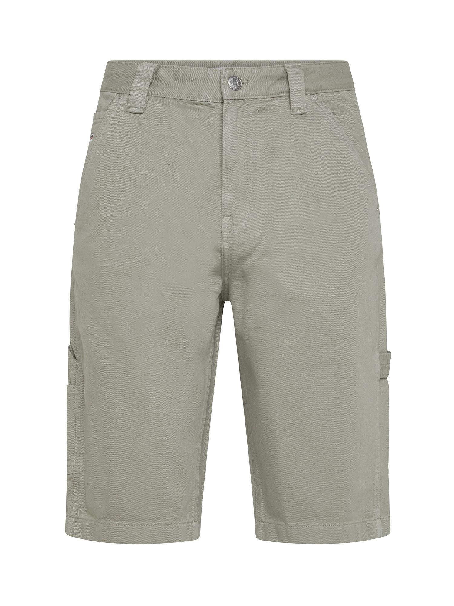 Tommy Jeans - Baggy fit Bermuda shorts in cotton, Light Green, large image number 0