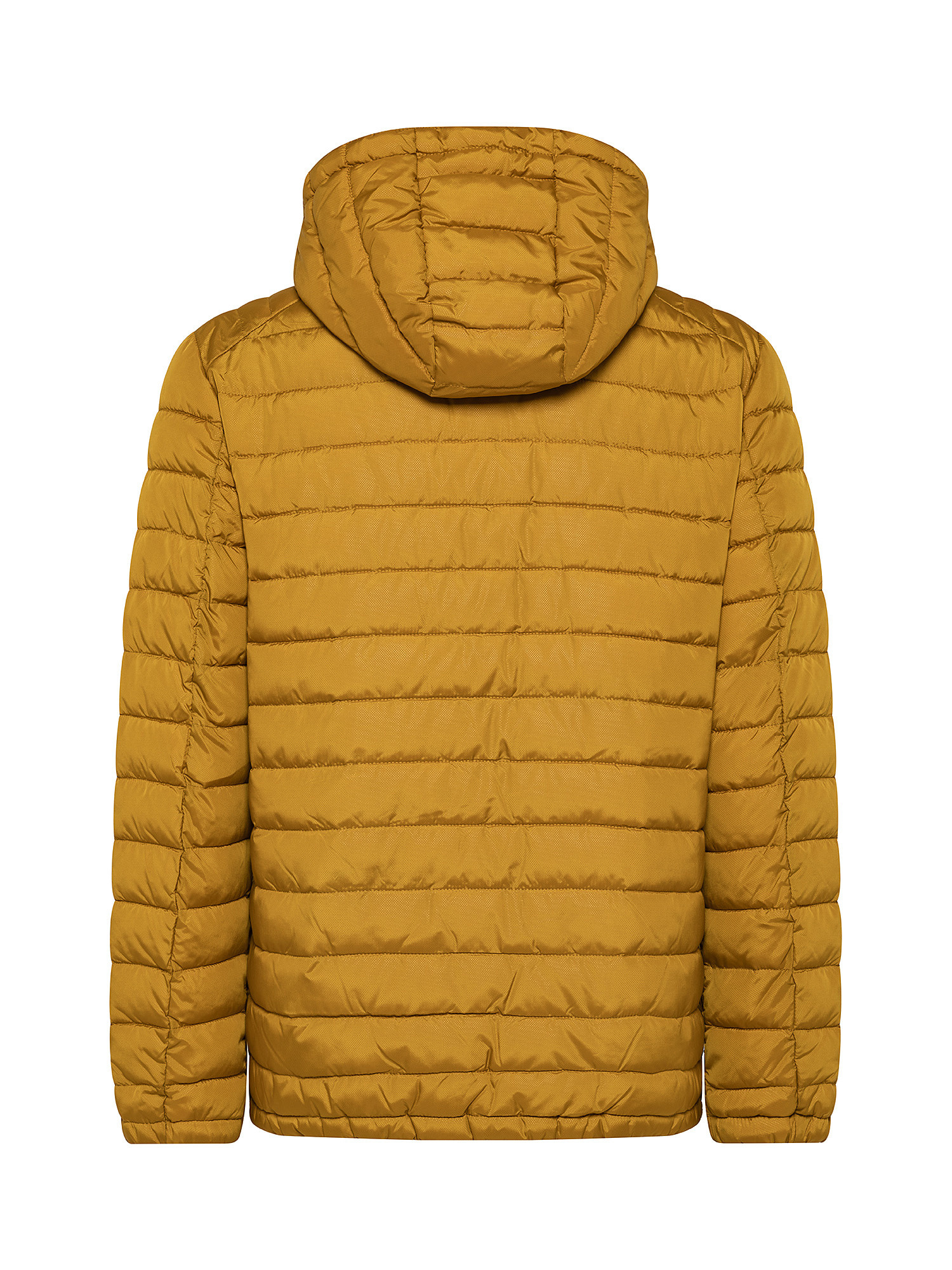 Hooded down jacket, Mustard Yellow, large image number 1