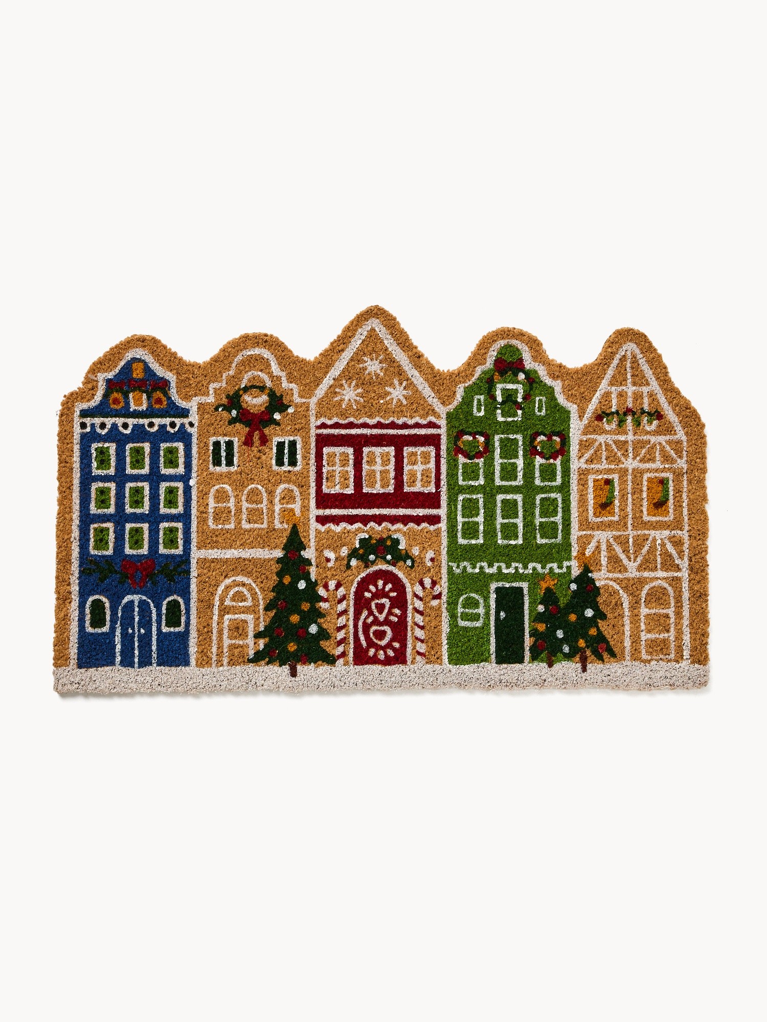House-shaped doormat, Multicolor, large image number 0