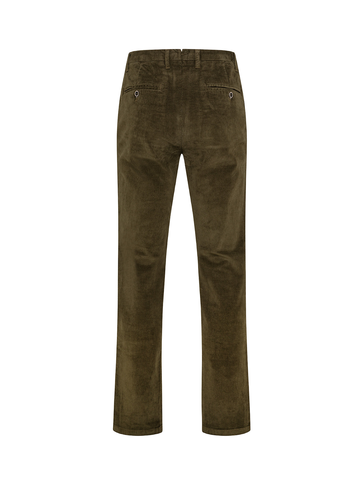 JCT - Pantalone chino in velluto slim fit, Verde, large image number 1
