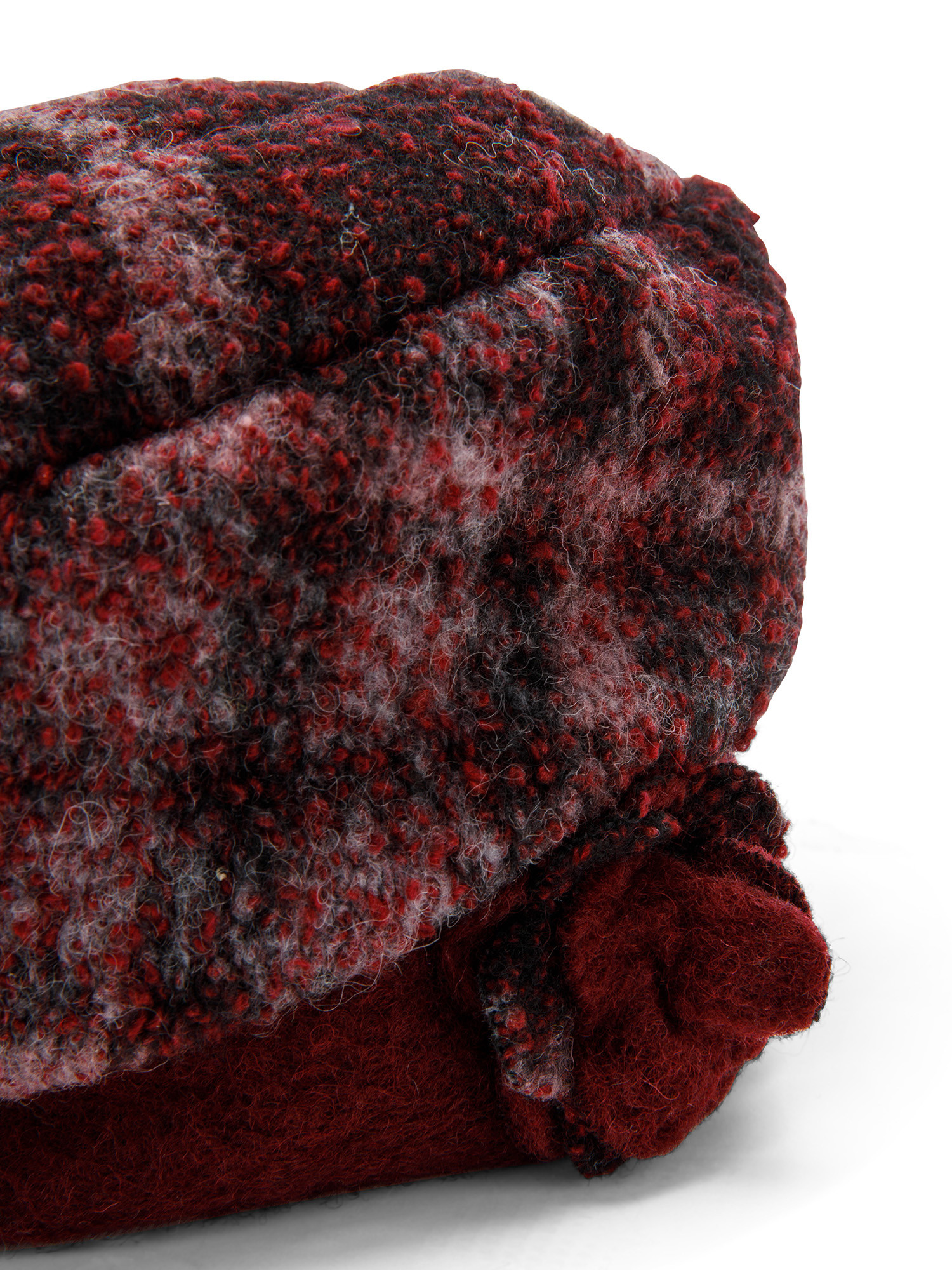 Koan - Scottish beret with application, Red Bordeaux, large image number 1