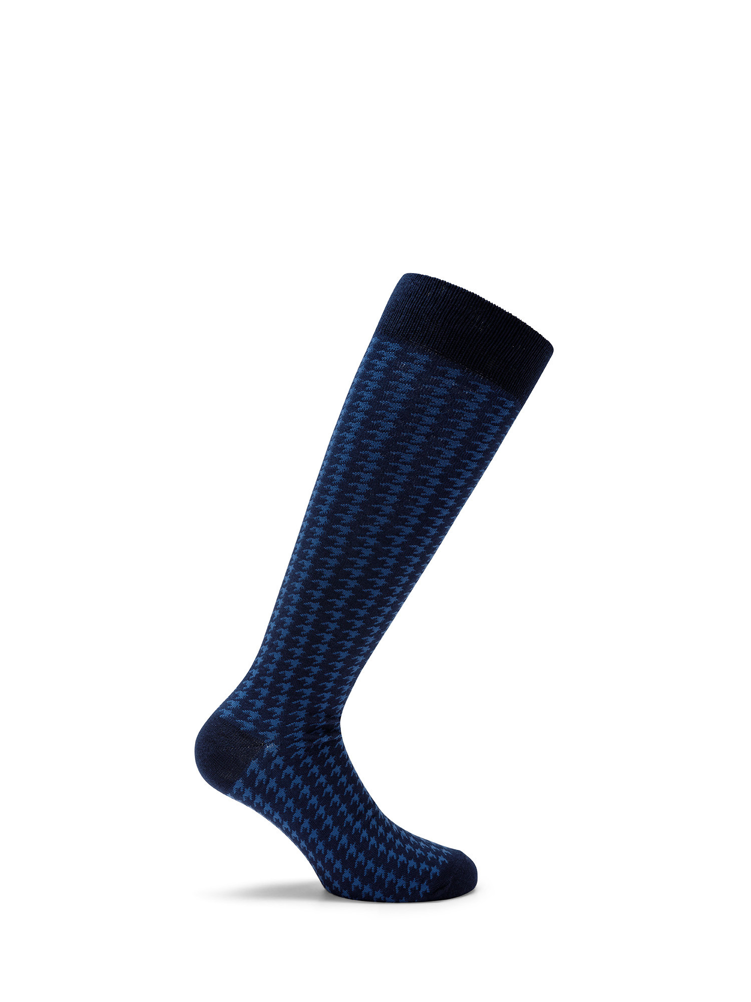 Luca D'Altieri - Set of 3 patterned long socks, Dark Blue, large image number 3