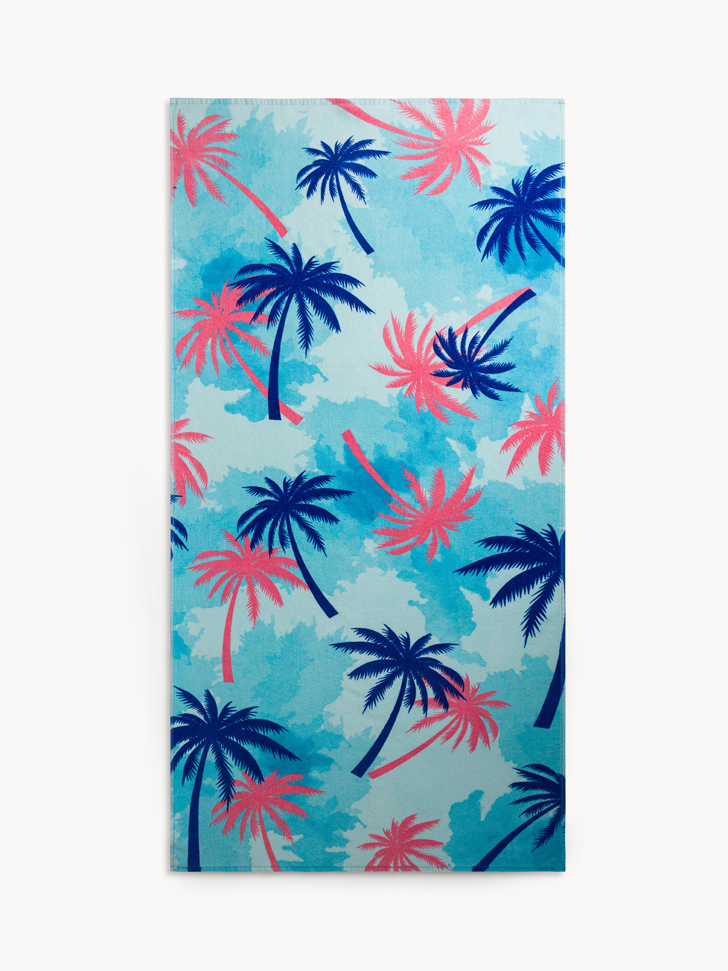 Fish pattern cotton beach towel, Multicolor, large image number 0