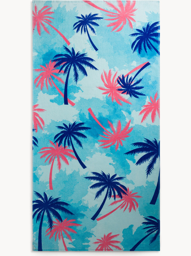 Fish pattern cotton beach towel