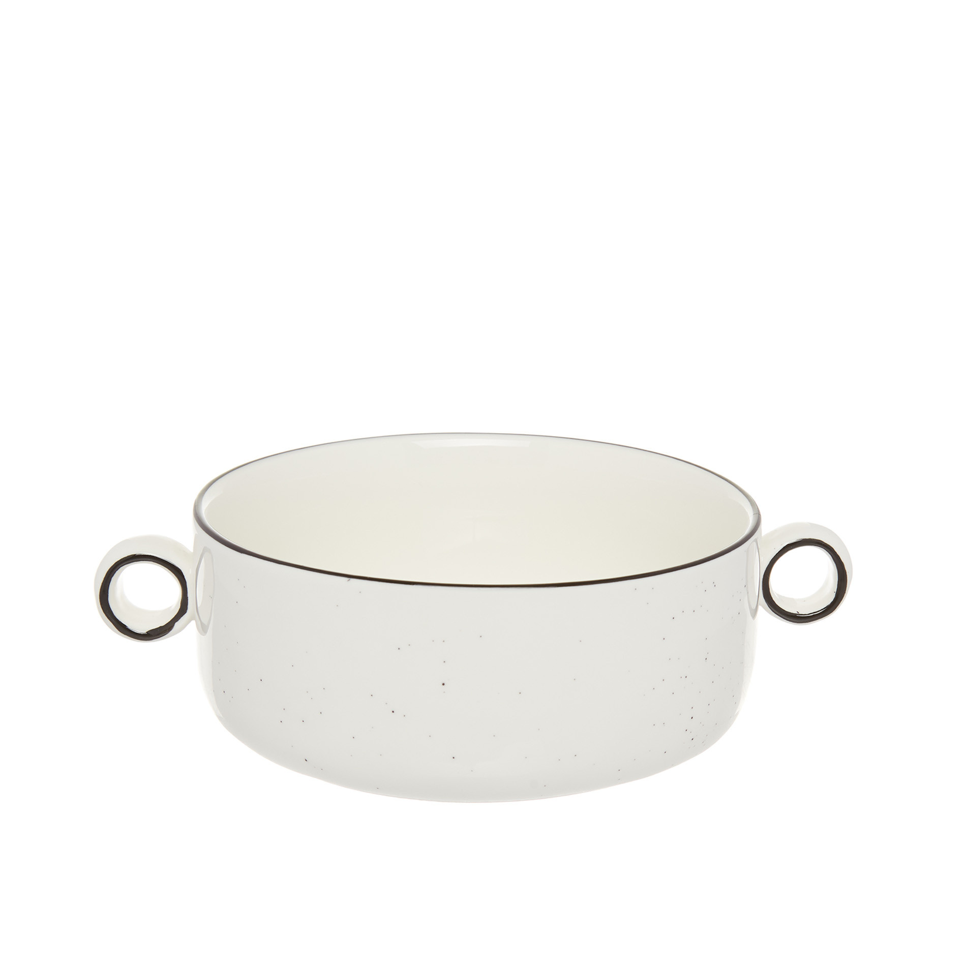 Ginevra small porcelain bowl, White, large image number 0