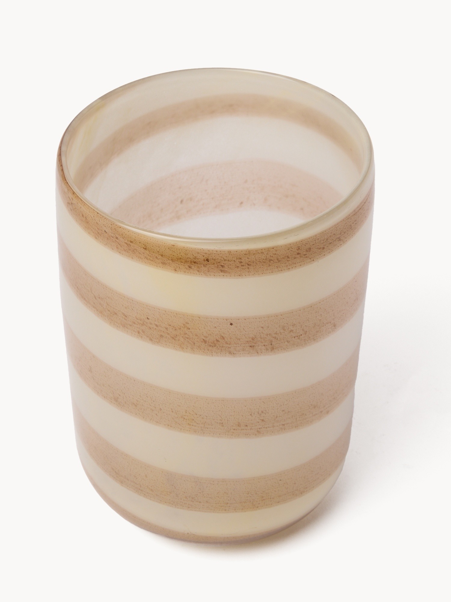 Colored glass vase, Beige, large image number 1