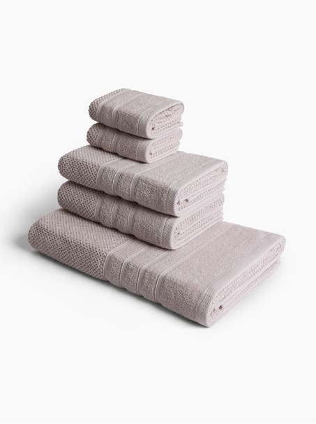 Set 5 asciugamani in puro cotone - Prezzo di lancio, Beige, large image number 0