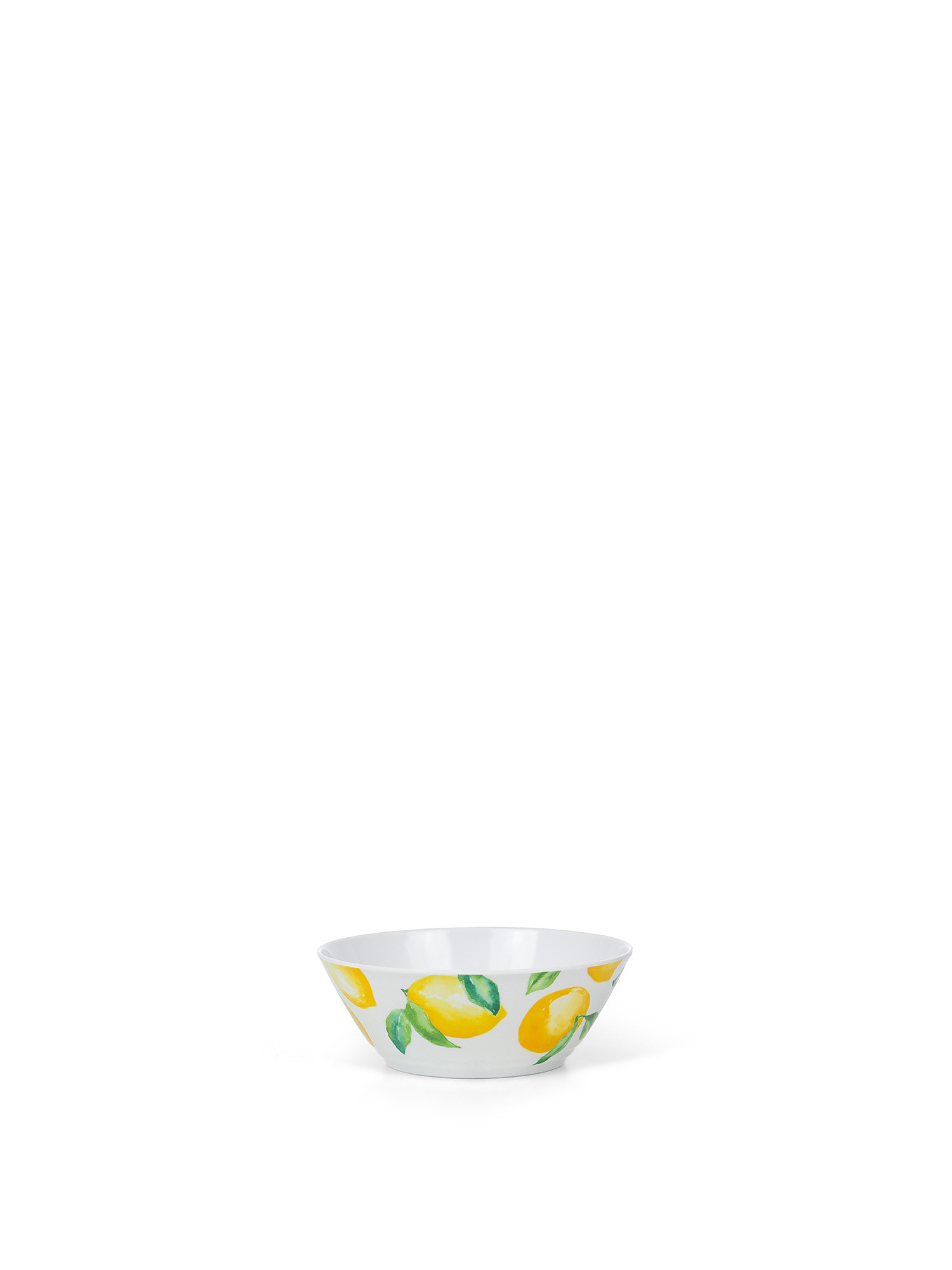 Melamine bowl with lemon motif, White, large image number 0