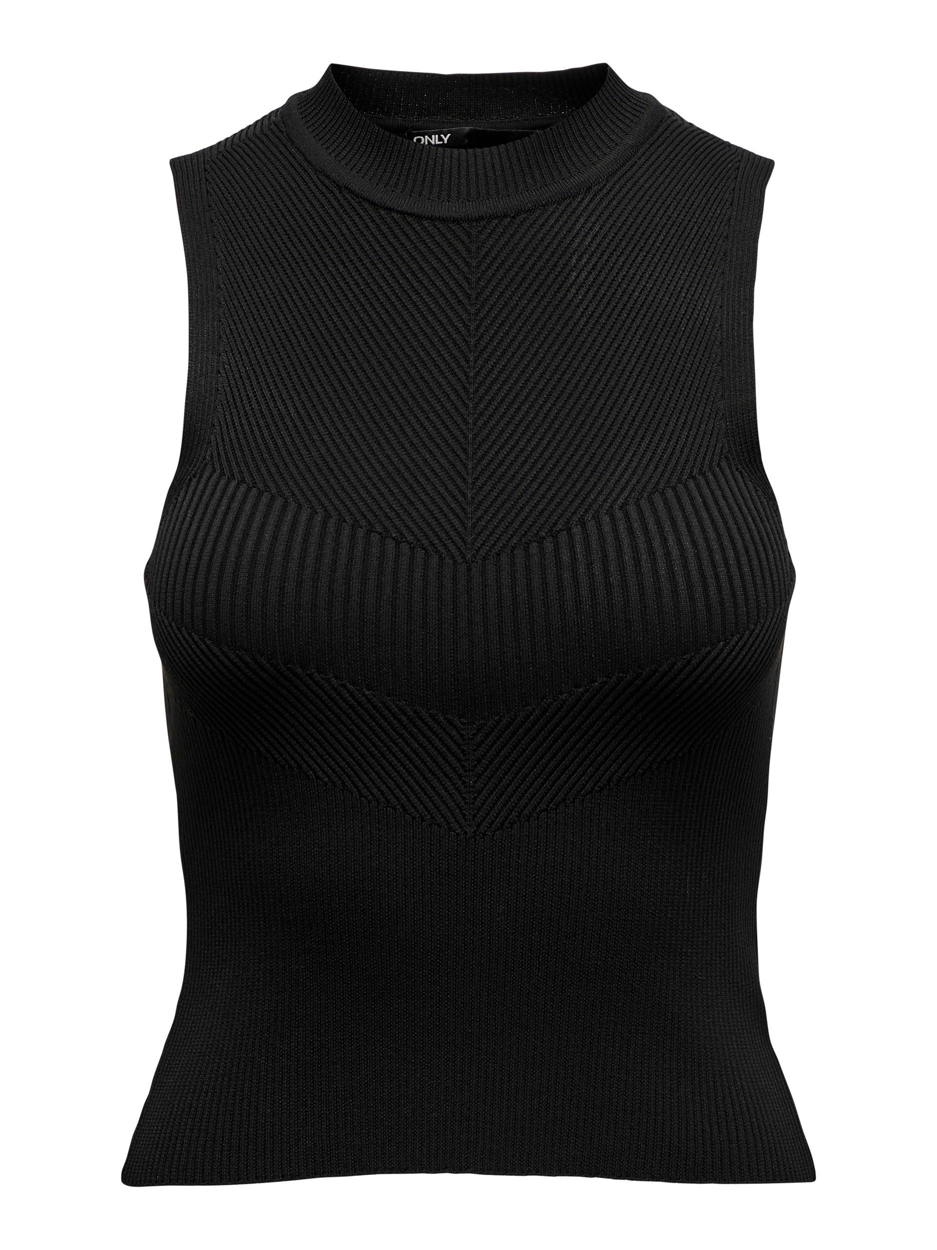 Only - Knitted top, Black, large image number 0