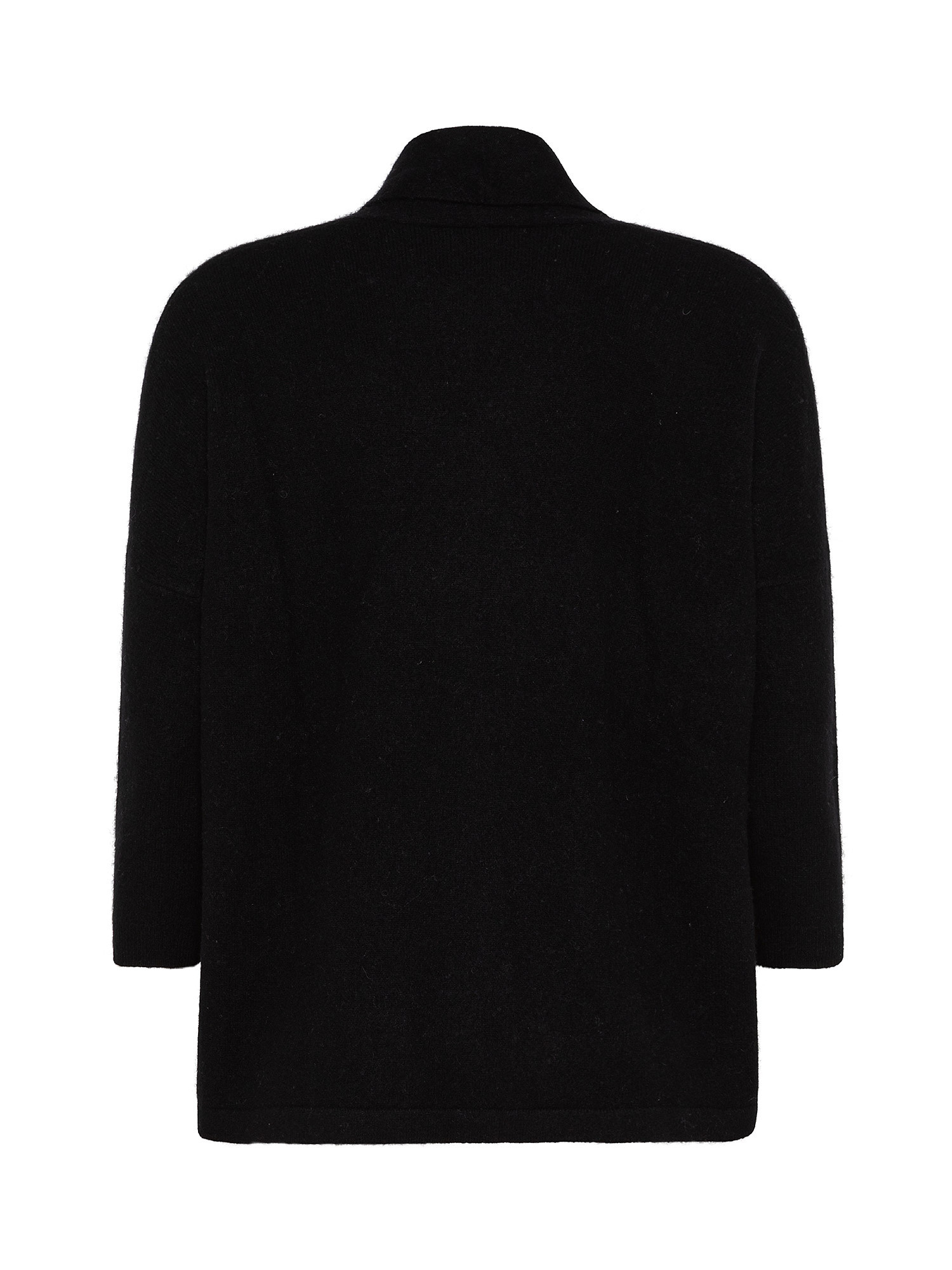 Cashmere cardigan, Black, large image number 1