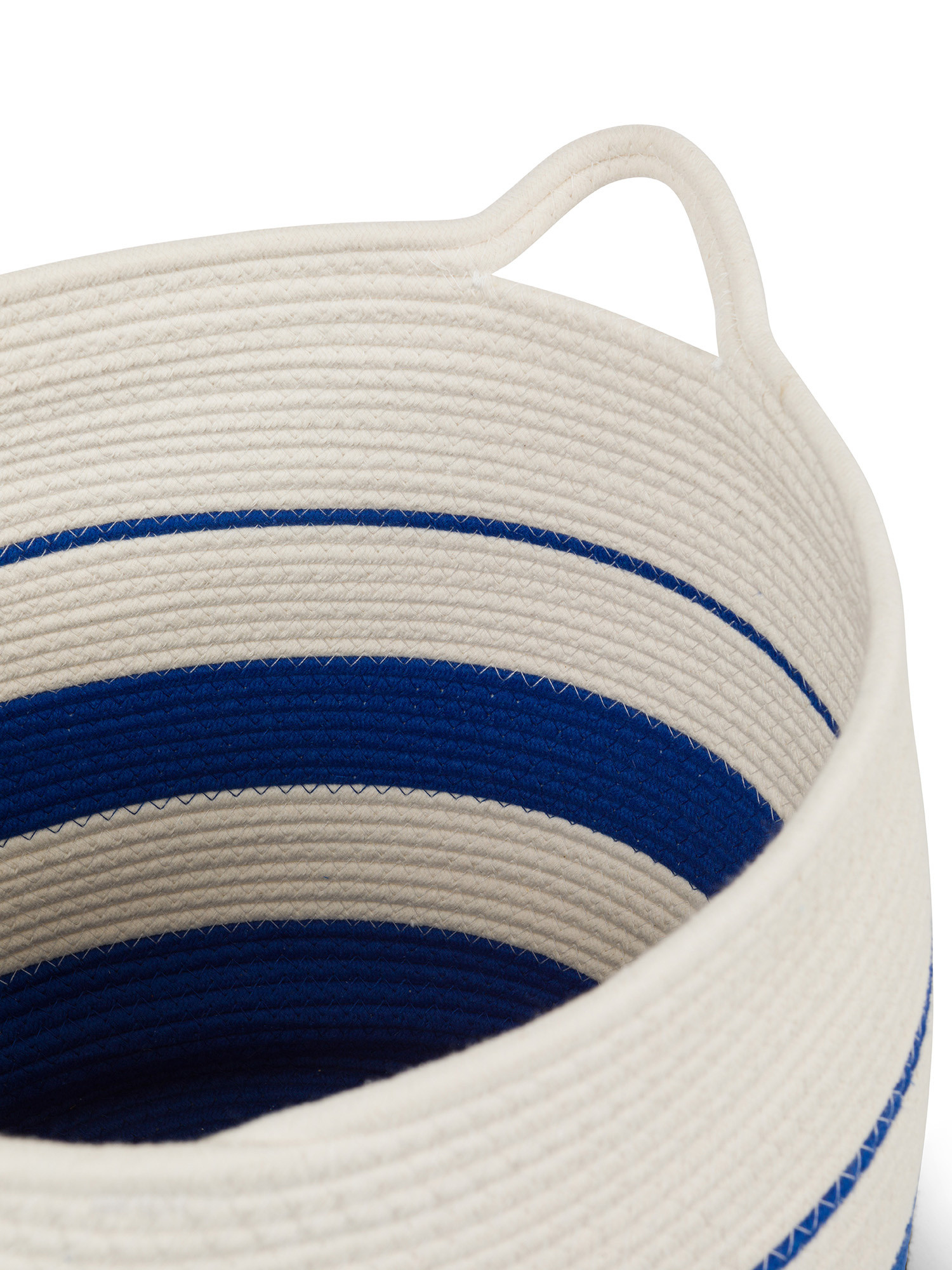 Rope basket, White / Blue, large image number 1