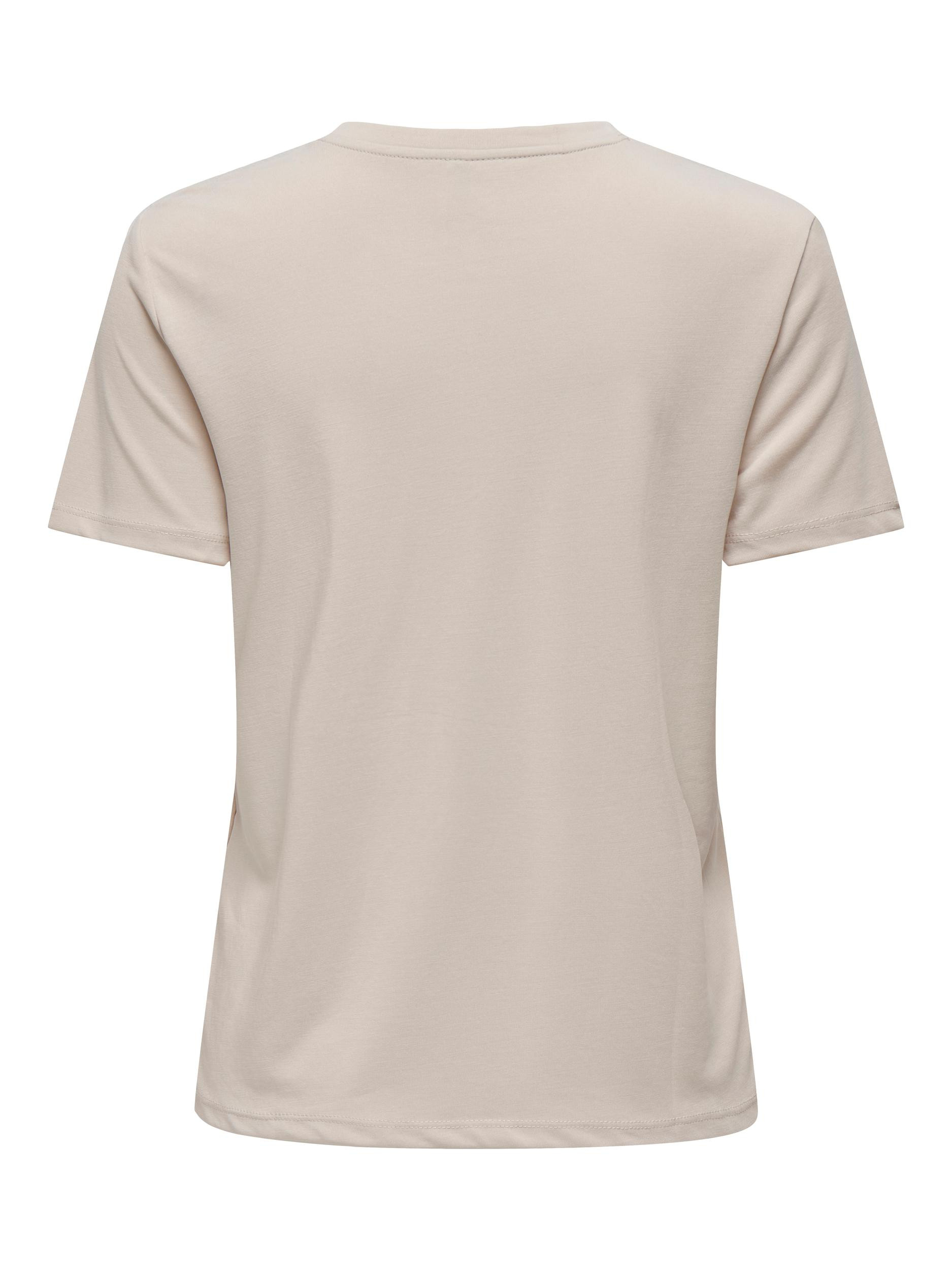 Only - Regular fit T-shirt with print, Beige, large image number 1