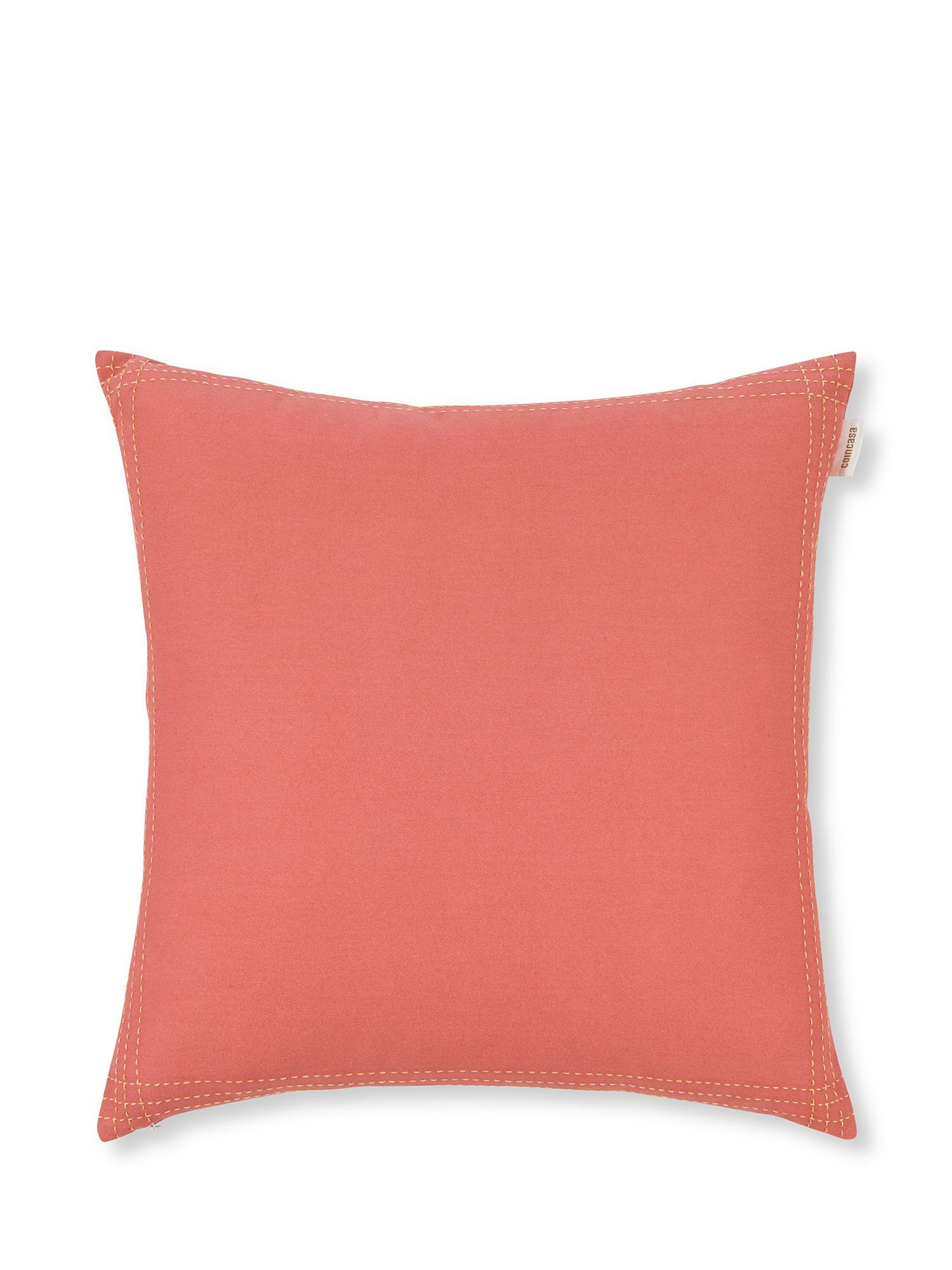 Cotton twill cushion with stitching 45x45cm, Light Pink, large image number 0