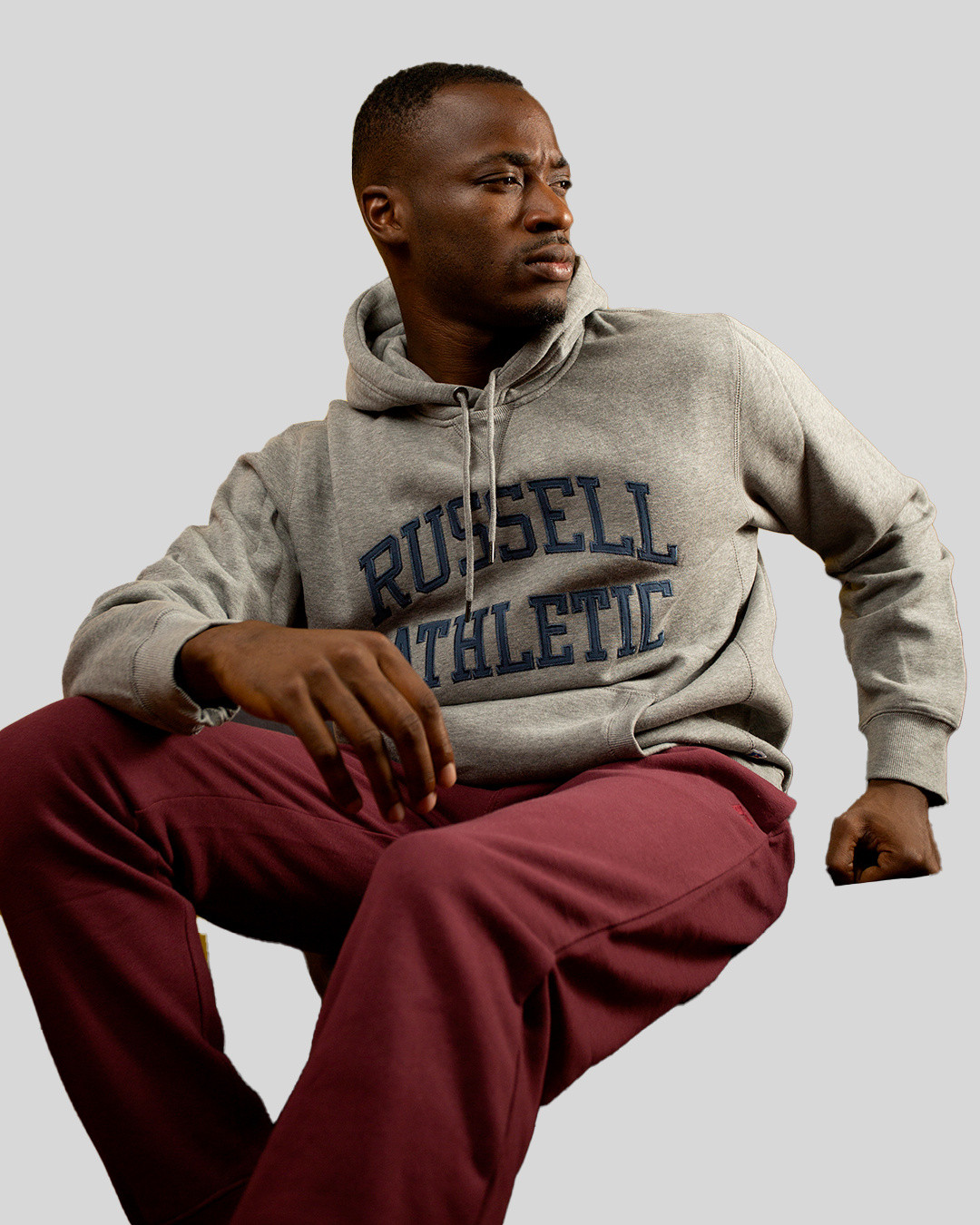 Russell Athletic - Hoodie, Light Grey, large image number 2