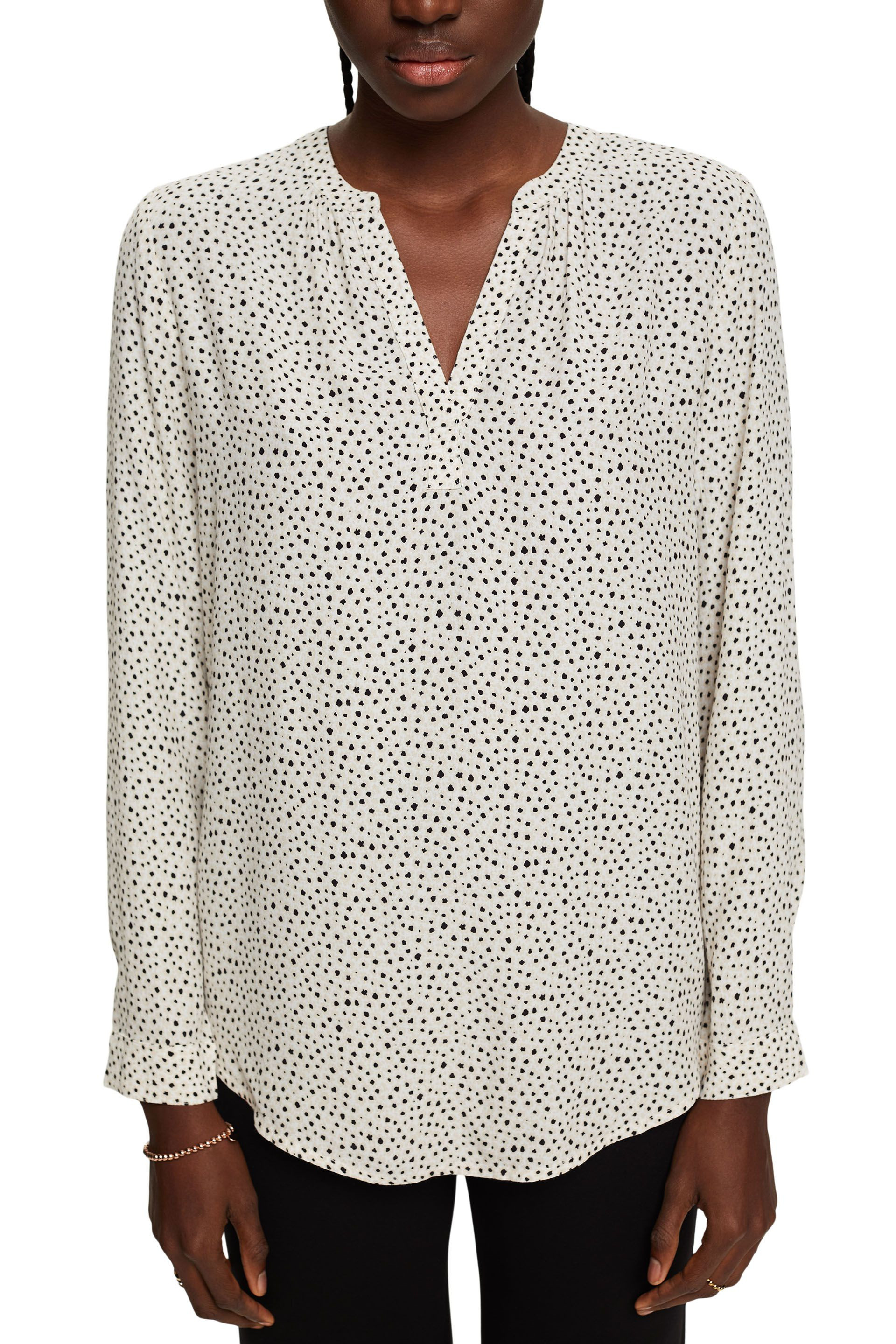 Esprit - Patterned blouse, White, large image number 1