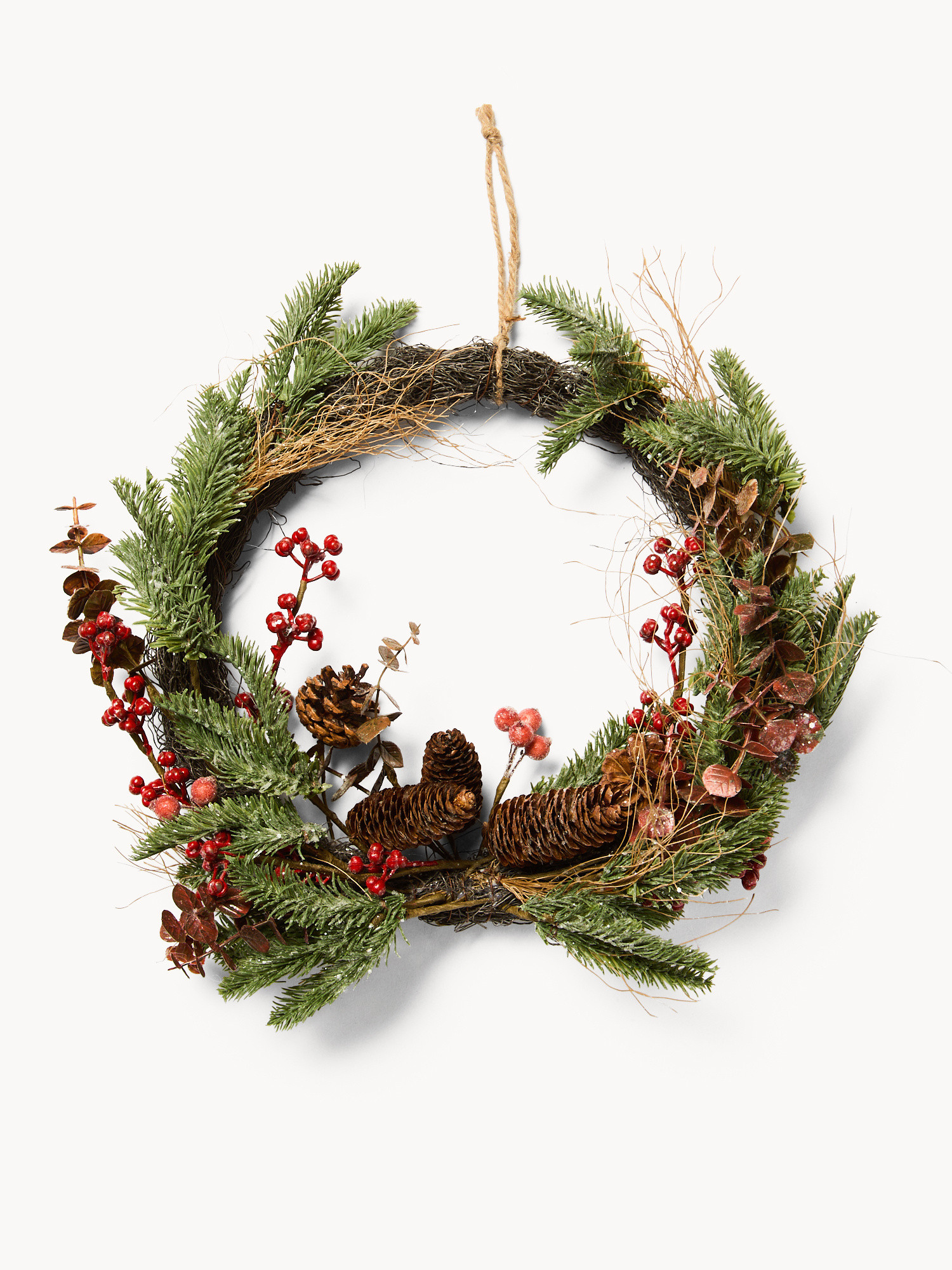 Faux flower wreath, Multicolor, large image number 0