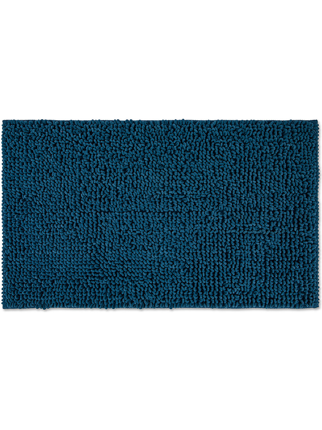 Shaggy microfiber bath mat