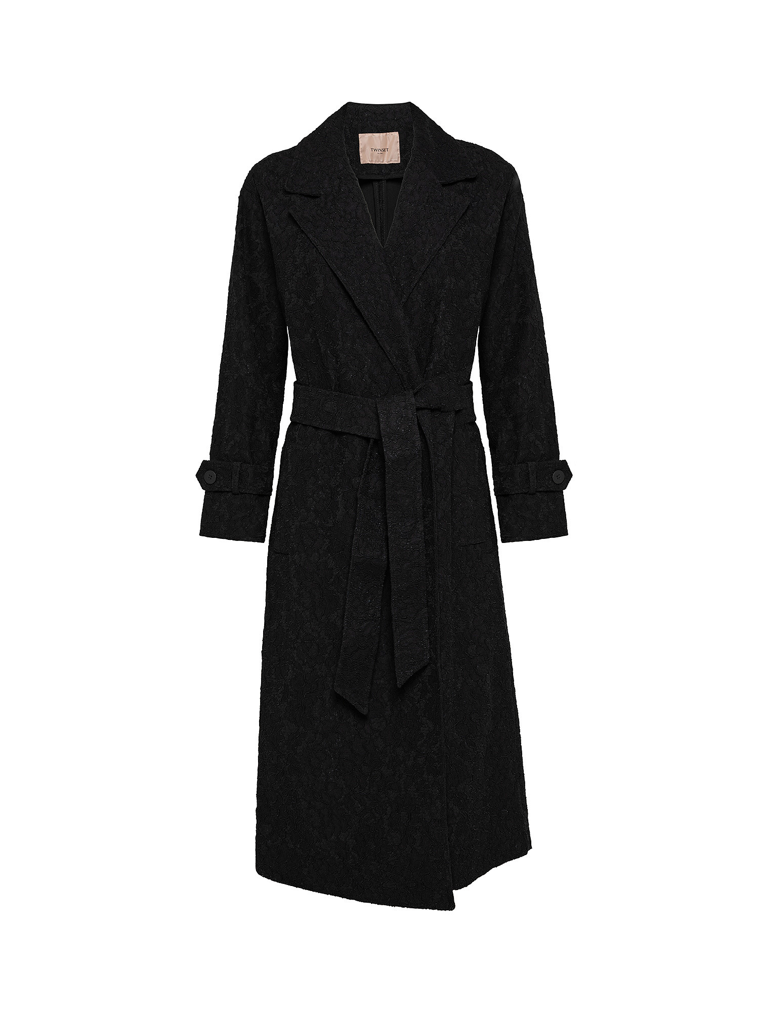 Macrame coat, Black, large image number 0
