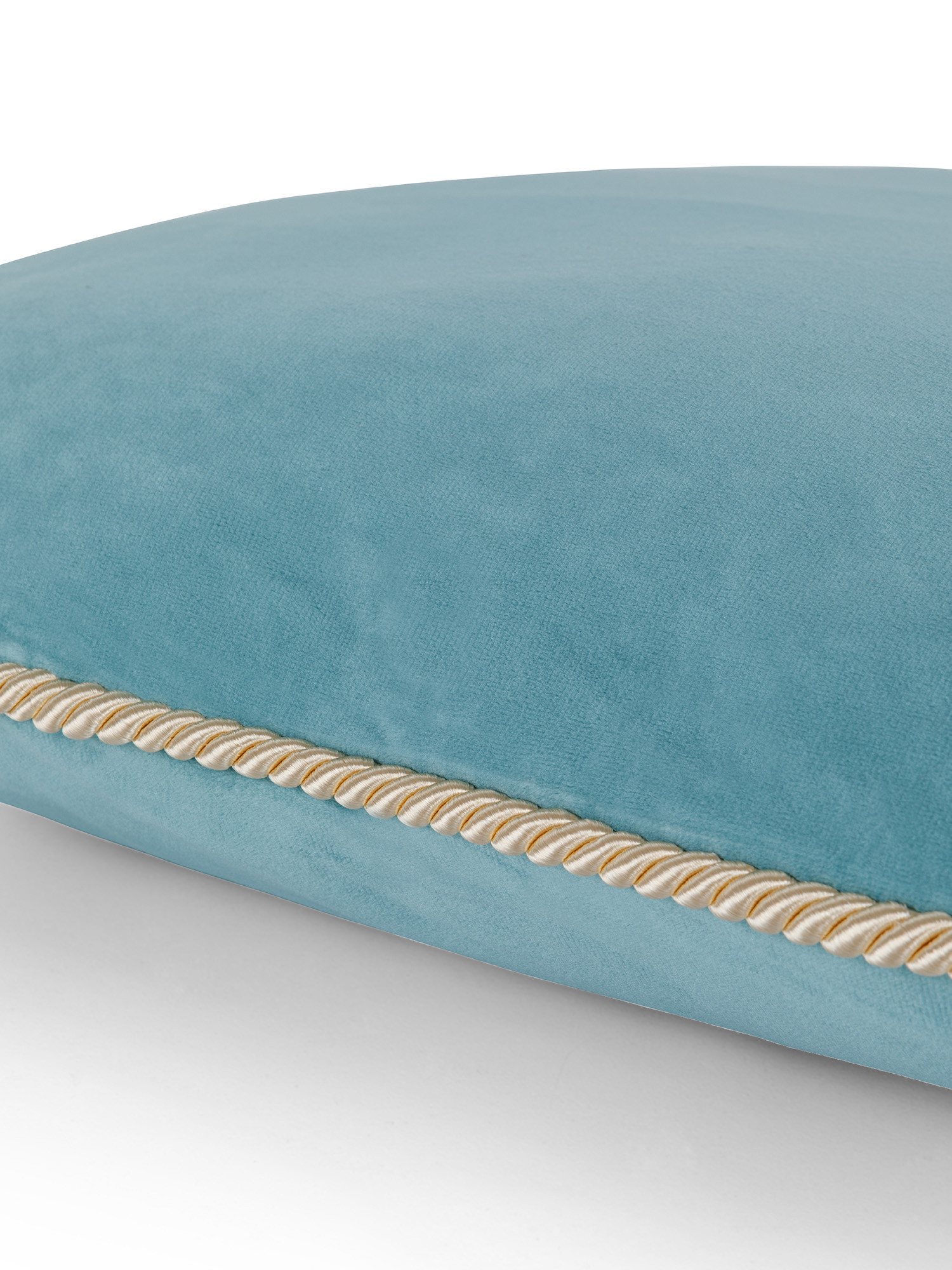 Velvet cushion 45x45cm, Blue Celeste, large image number 2